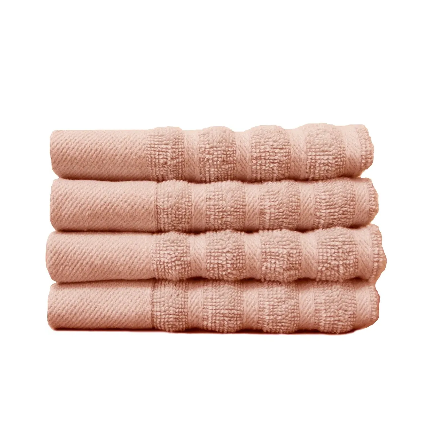 Organic Cotton Face Cloths - Blush Pink image