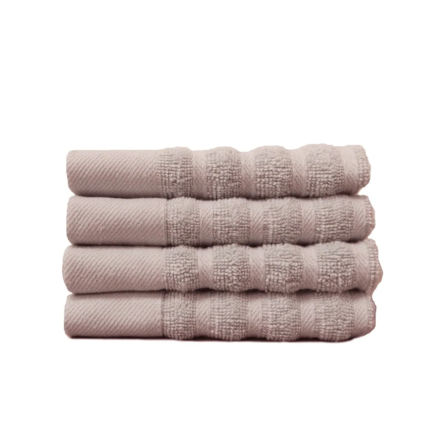 Organic Cotton Face Cloths - Light Grey