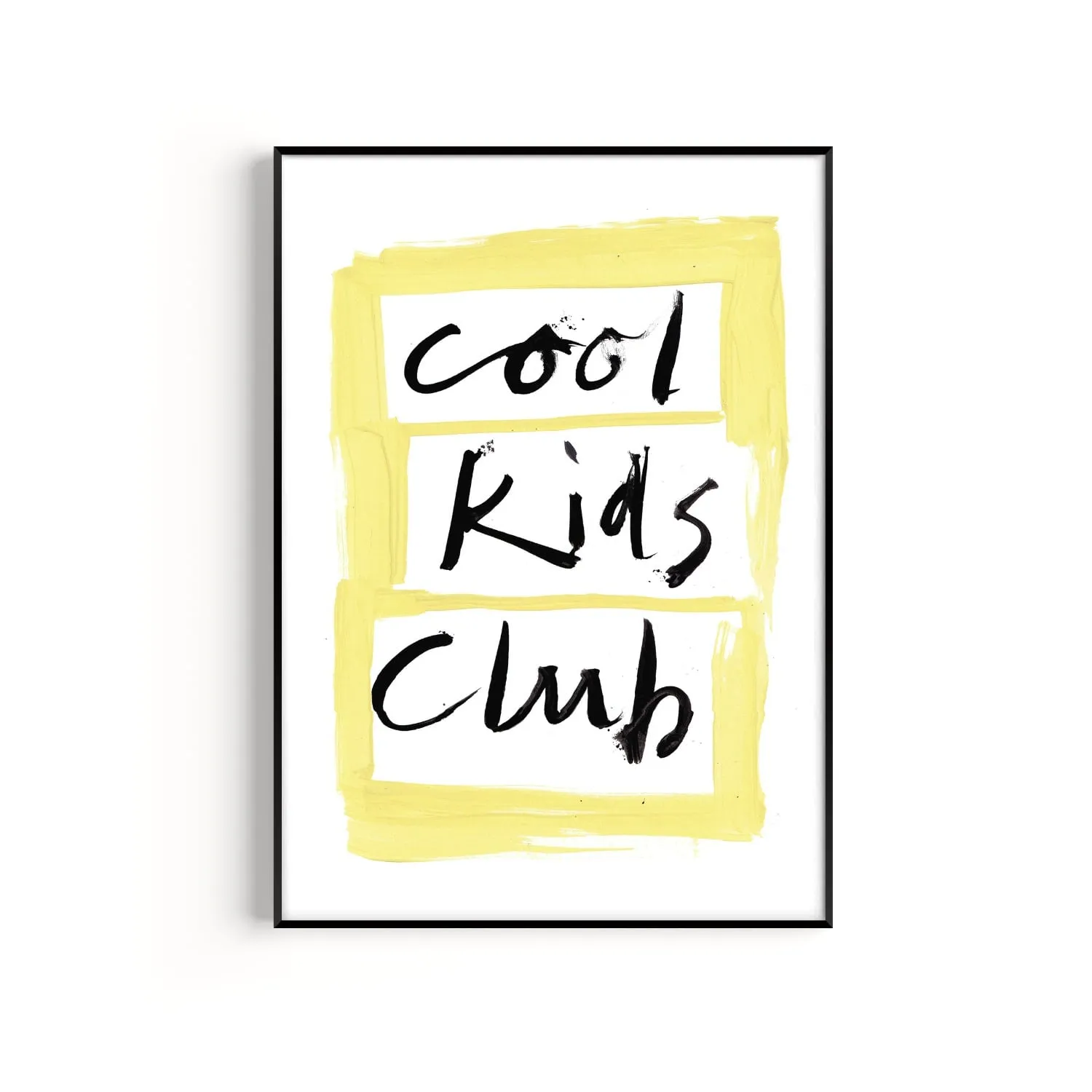 Cool Kids Club A3 Art Print - Hand Painted image