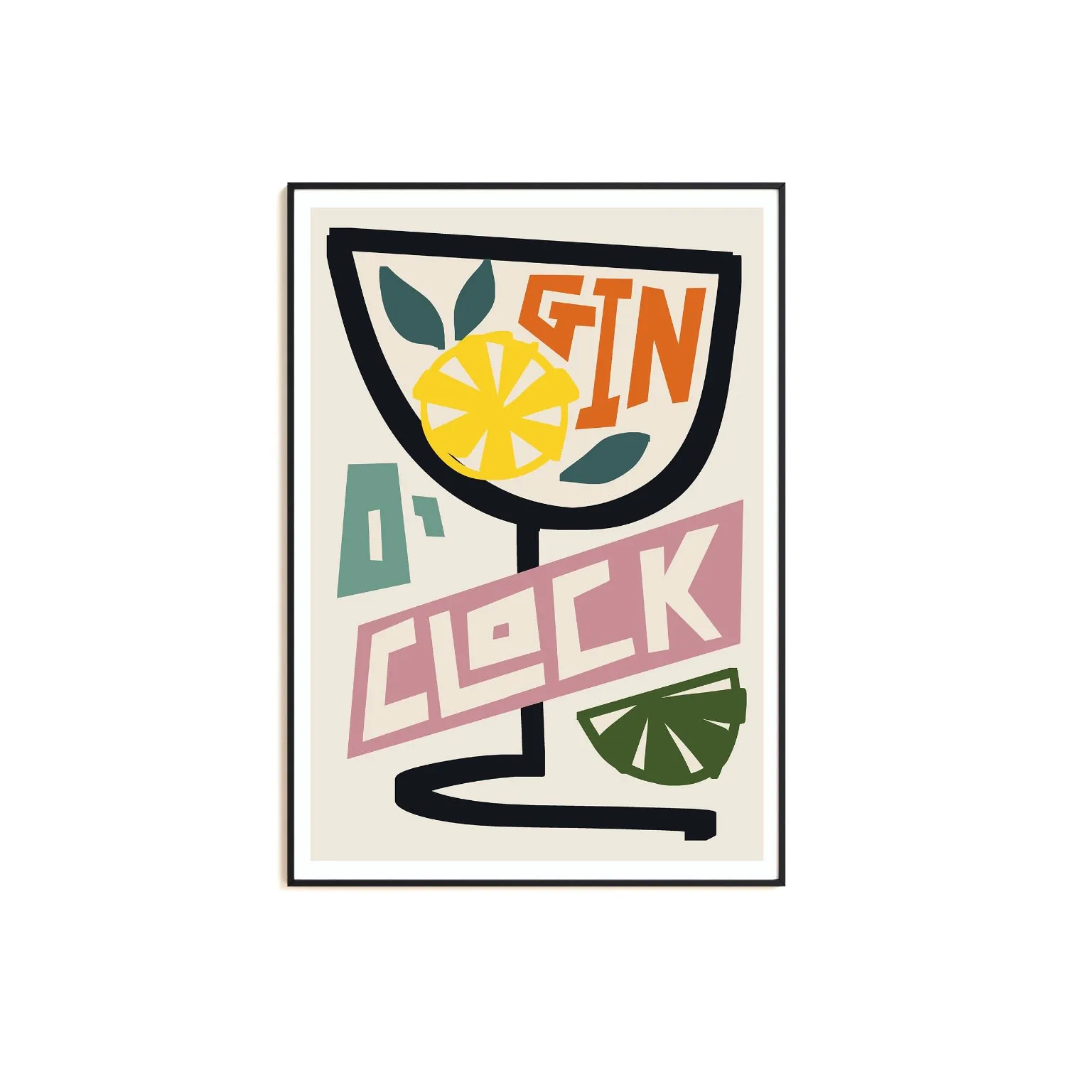 Gin O' Clock A2 Art Print