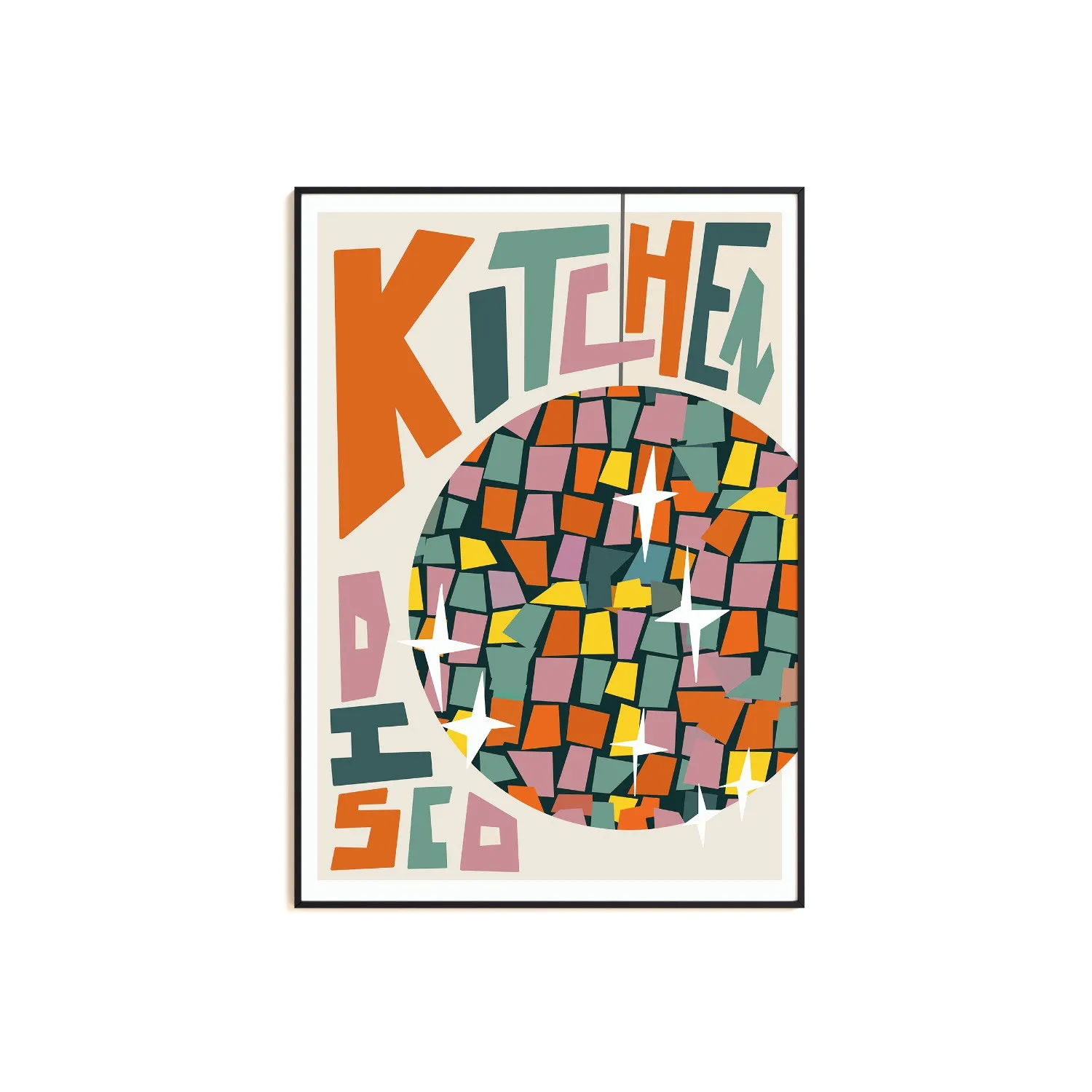 Kitchen Disco A3 Art Print image