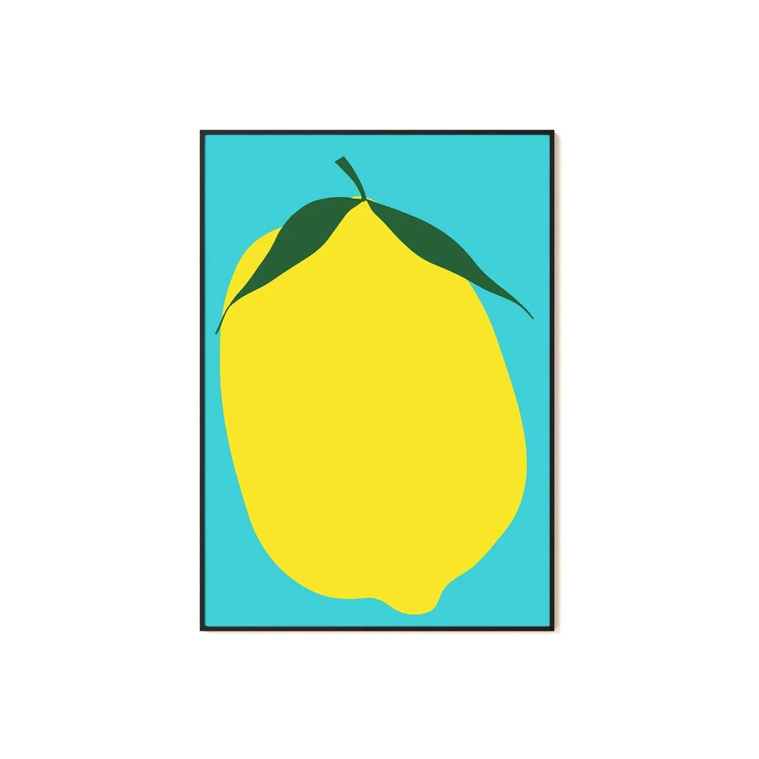 Lemon A2 Art Print - Yellow