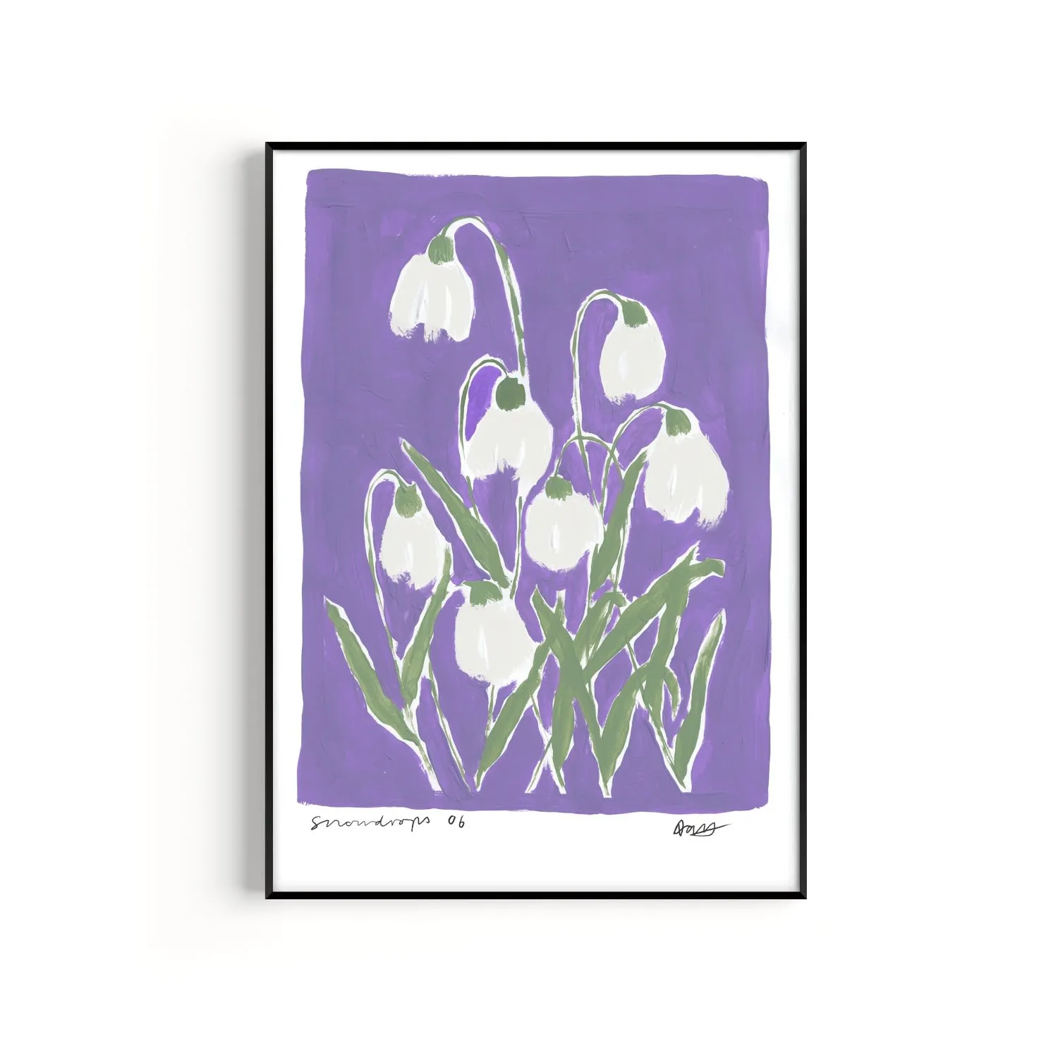 Snowdrops A2 Art Print