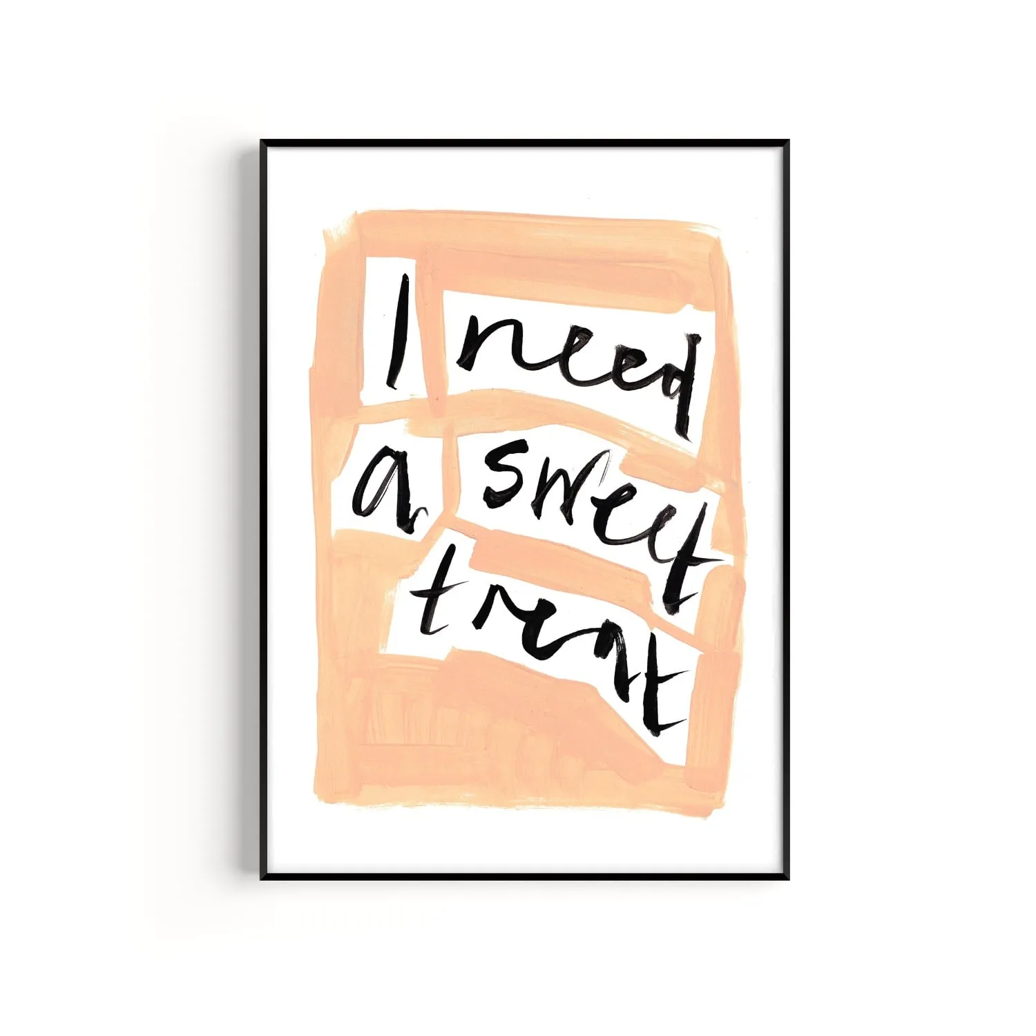 Sweet Treat A2 Hand Painted Art Print