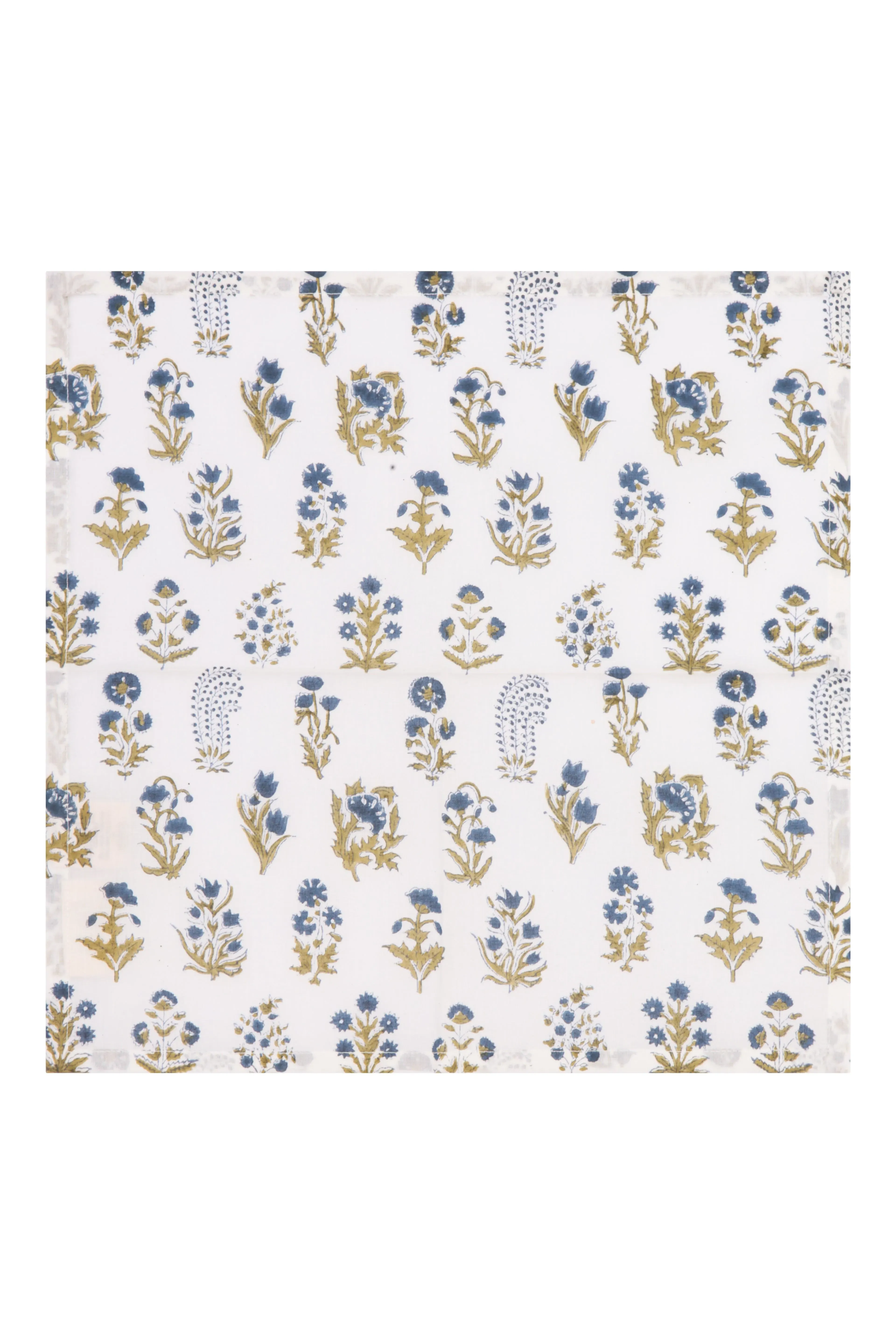 Mini Flower Napkin Set - Blue, Cotton image