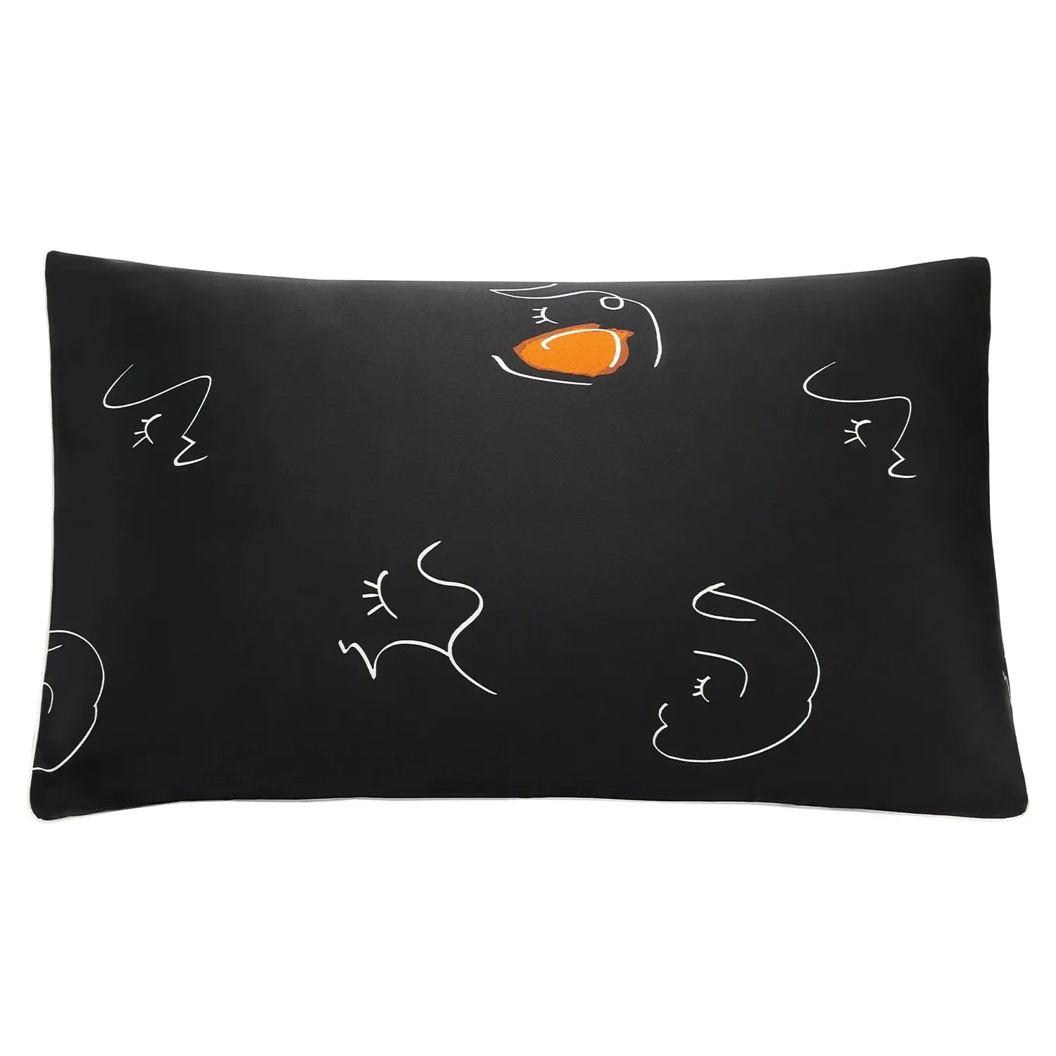 The Dream Art Printed Silk Pillowcase - Black image