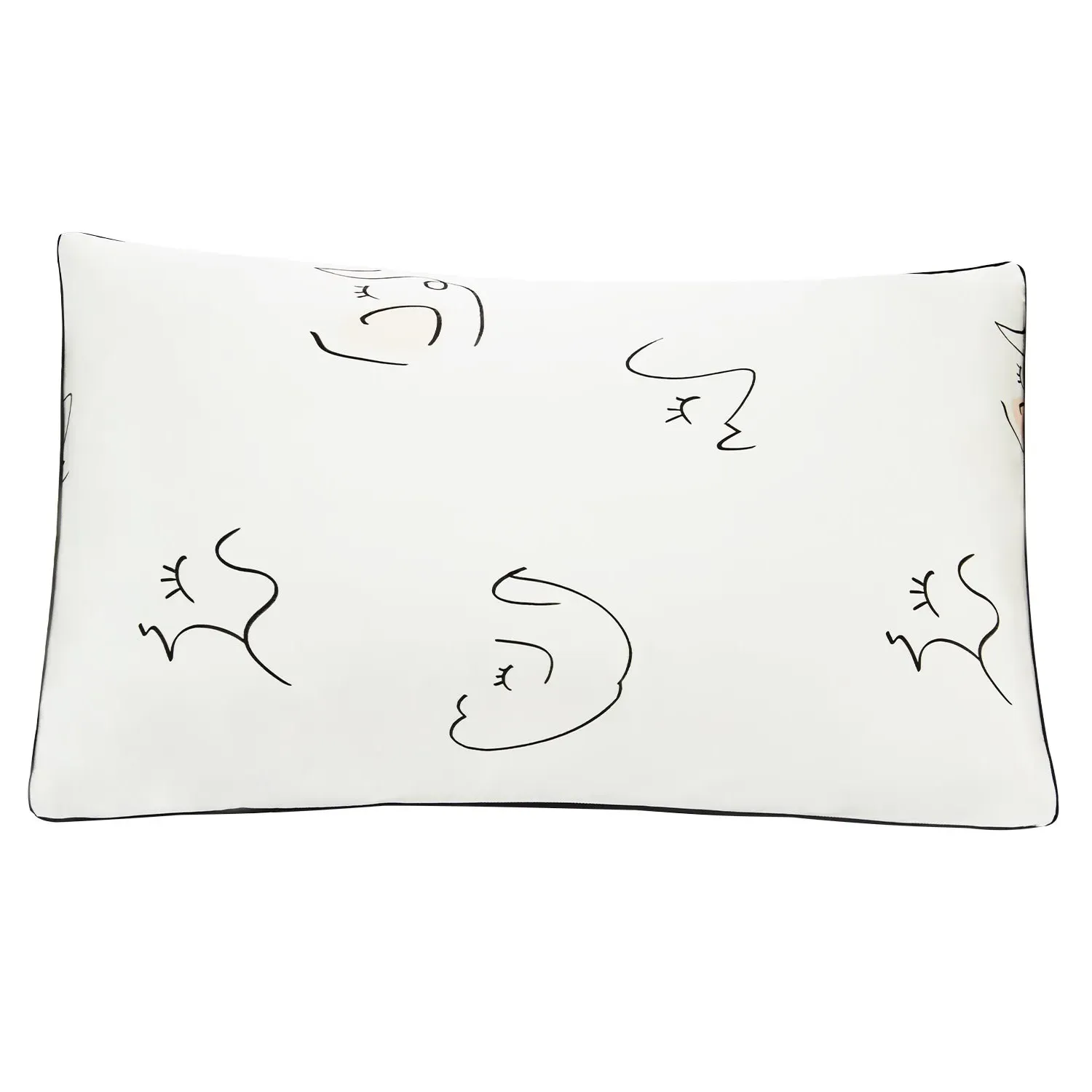 The Dream Art Printed Silk Pillowcase - White