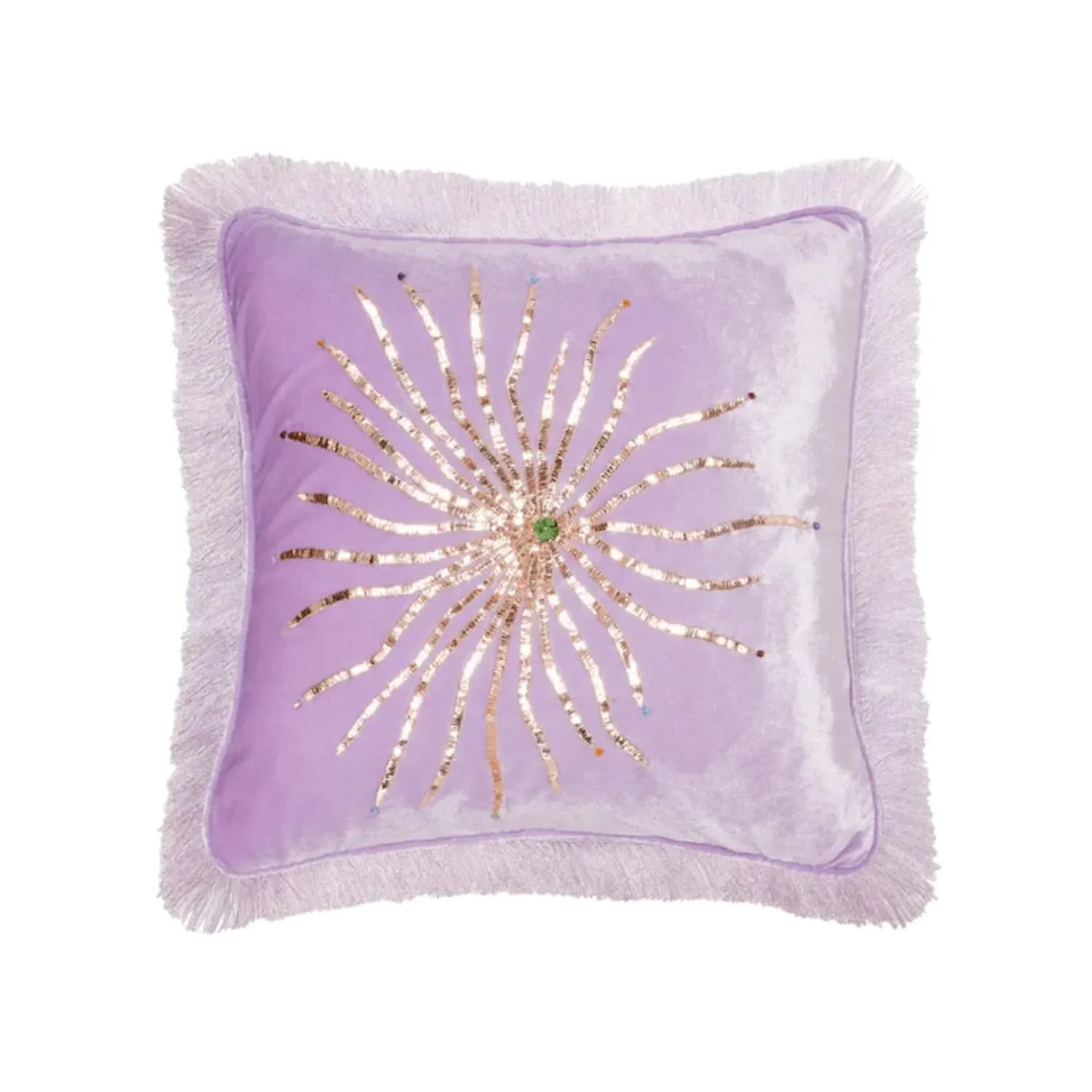 Callie Cushion - Purple, Velvet