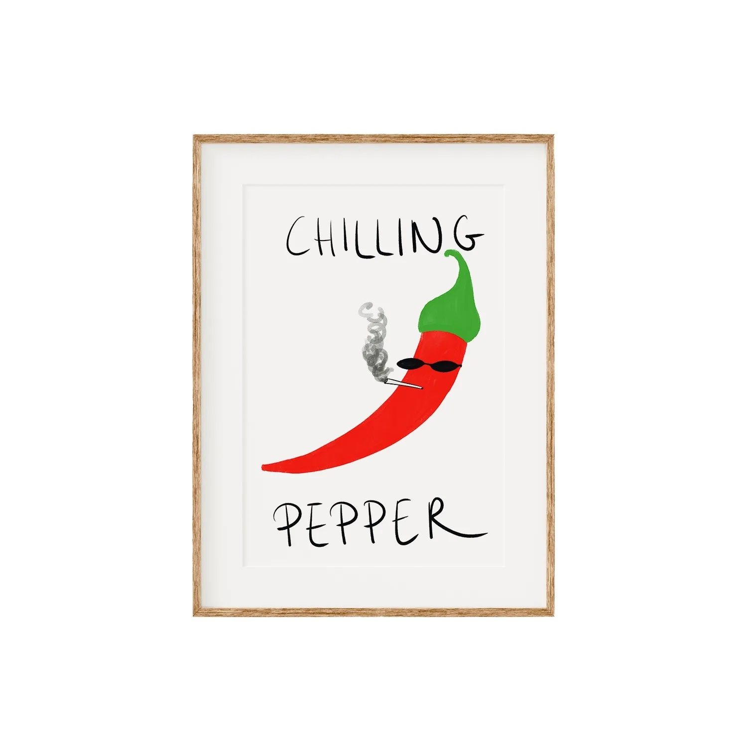 Chilling Pepper A3 Print