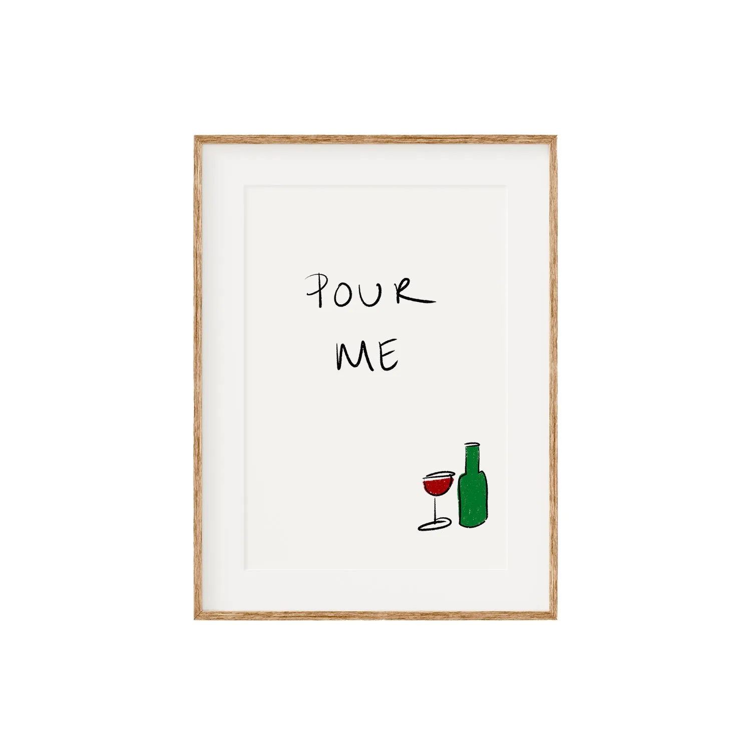 Pour Me A3 Wall Print - 297 x 420mm