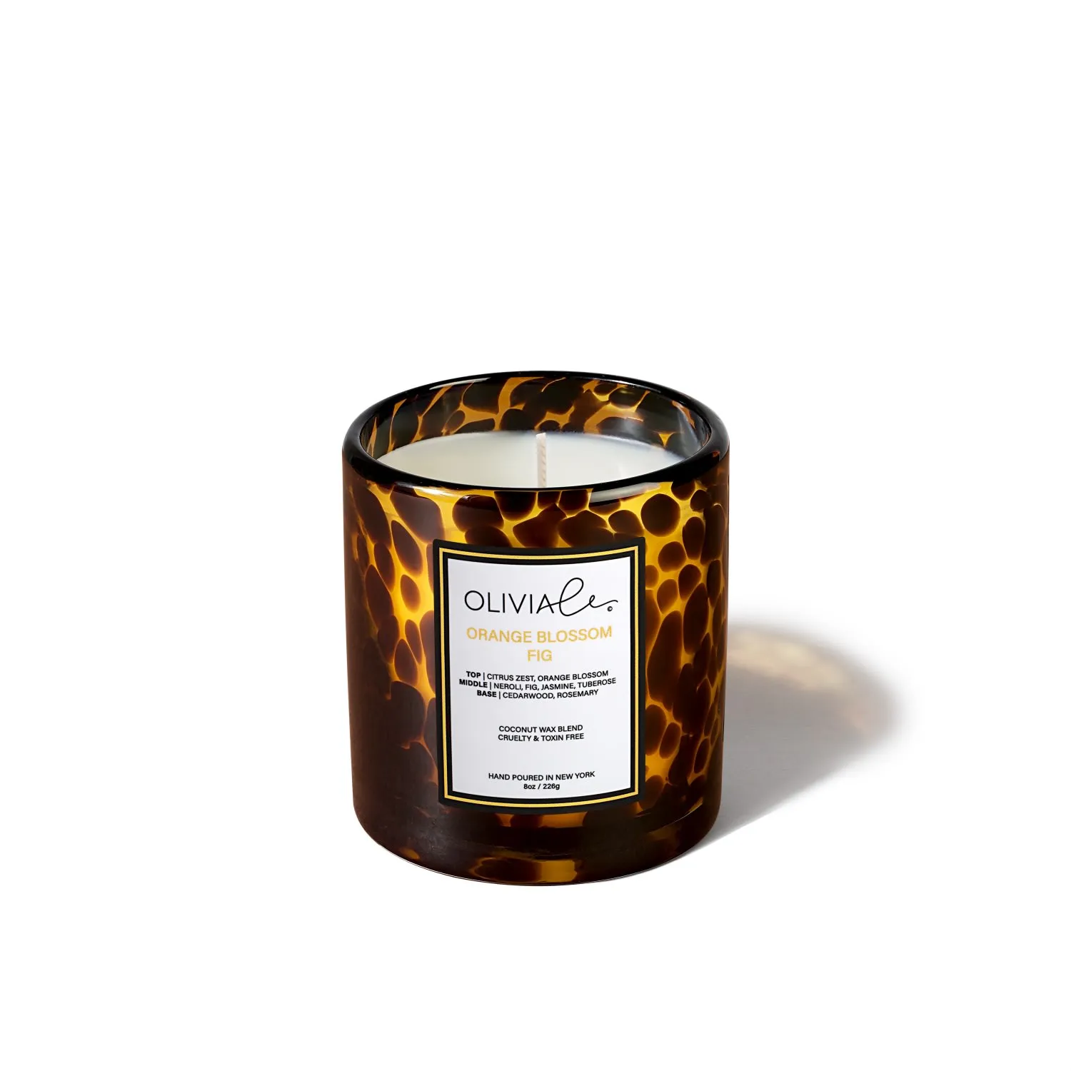 Orange Fig Blossom Small Tortoise Candle - Brown image