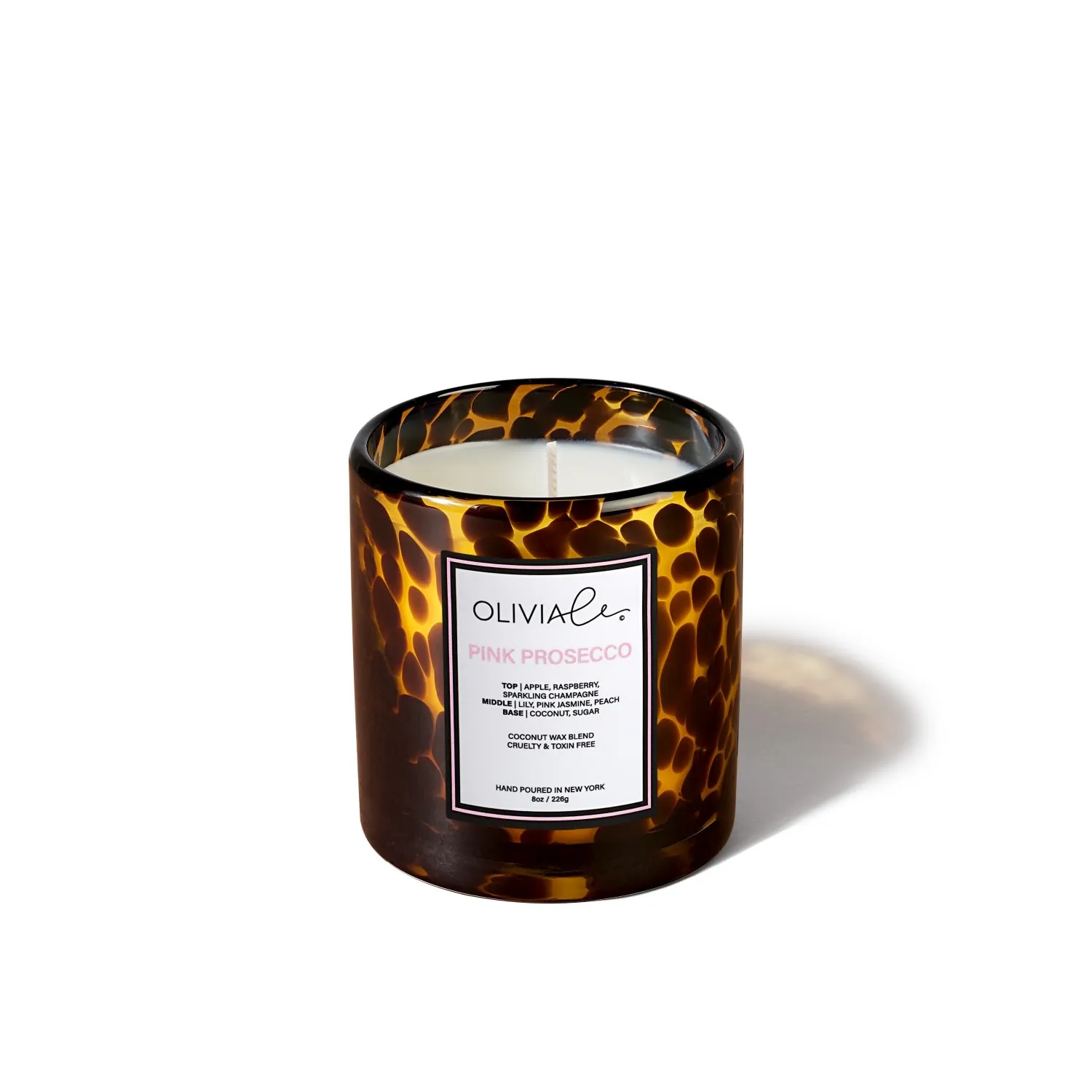 Pink Prosecco Small Tortoise Candle - Brown image