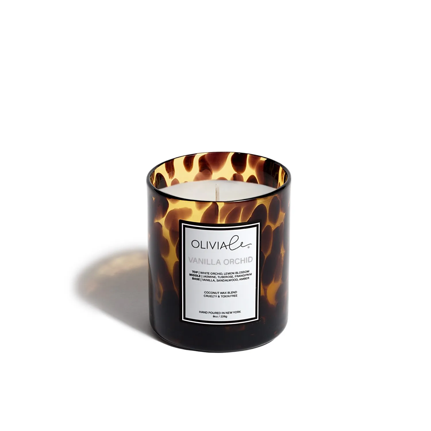 Small Vanilla Orchid Tortoise Candle - Brown