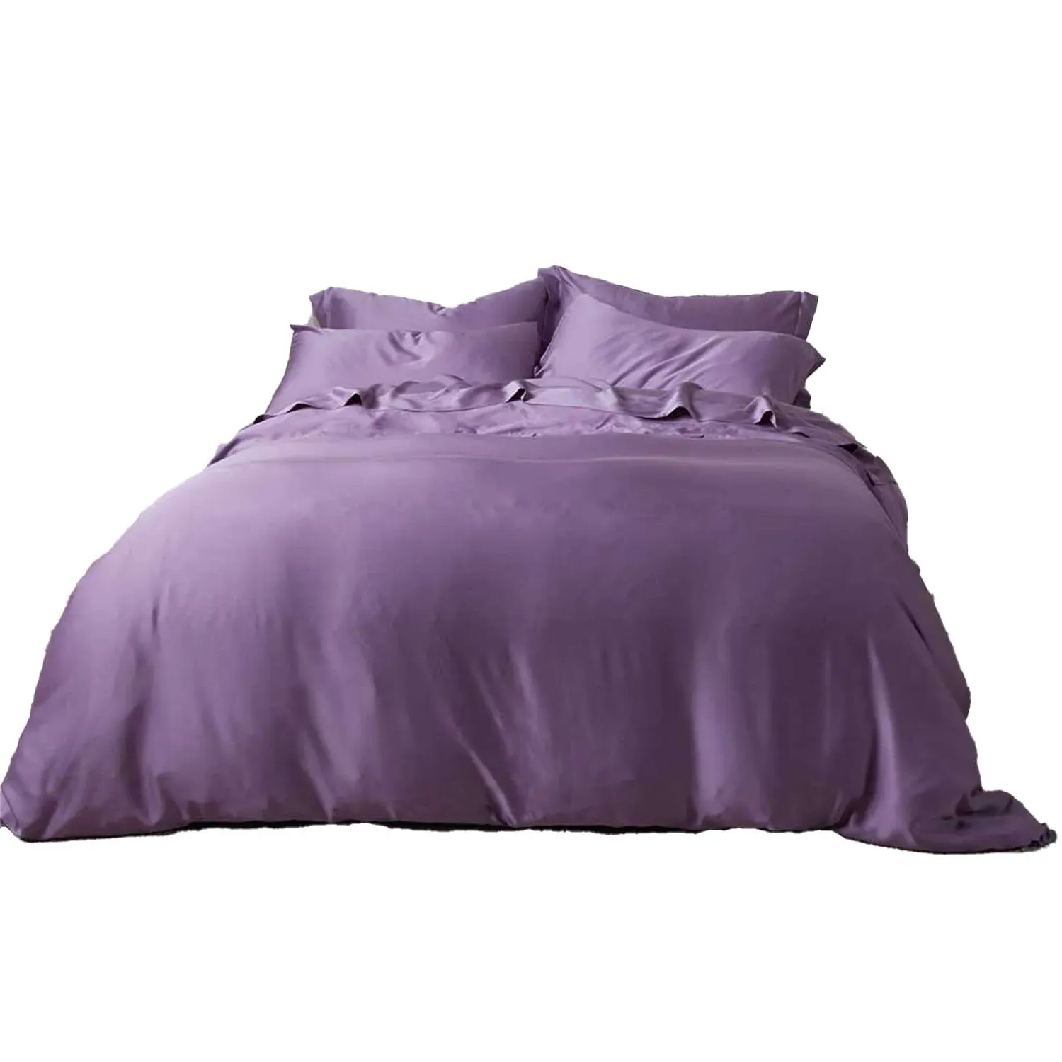 Super King Bamboo Lyocell Duvet Set - Purple