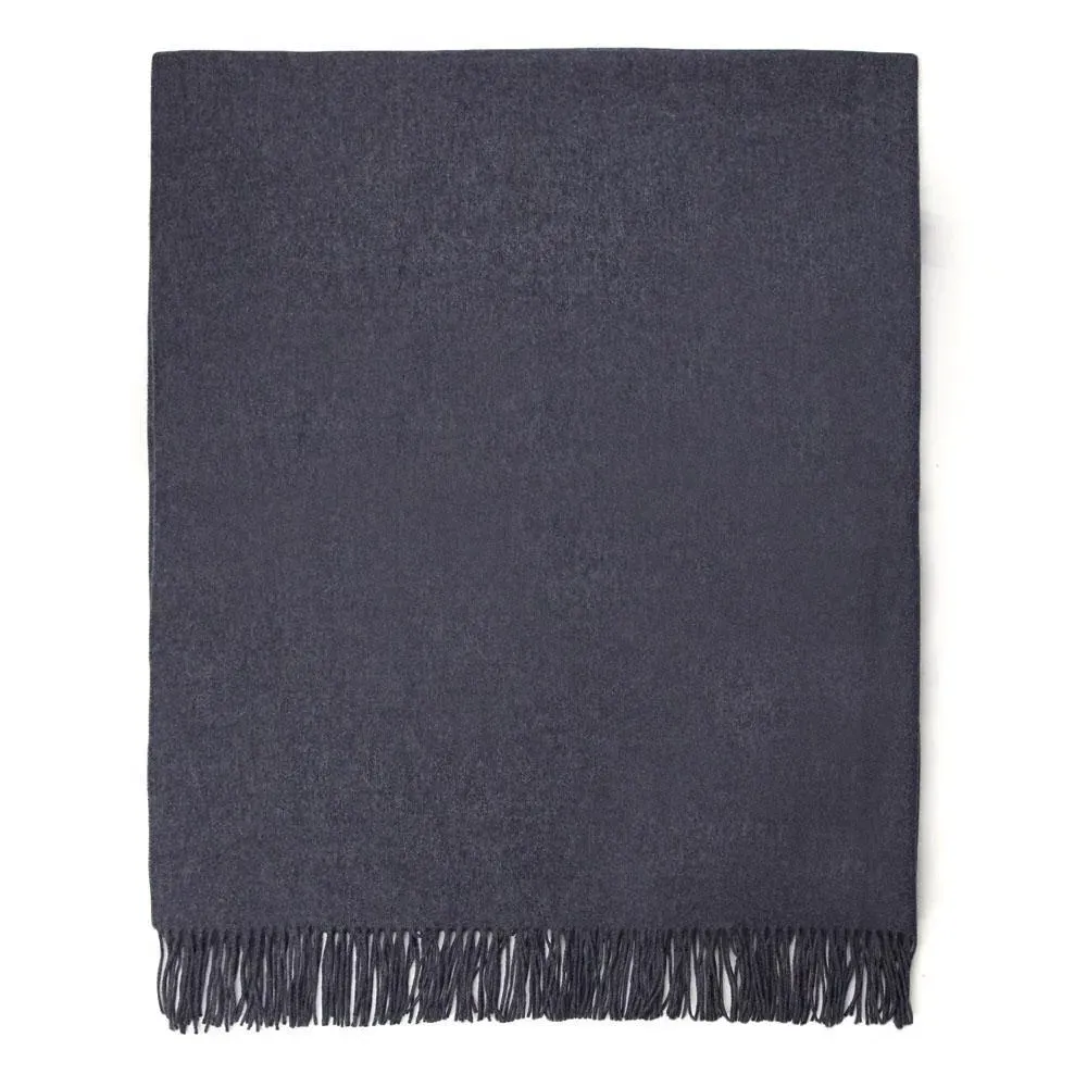 Lessing Throw - Grey, Brushed Lambswool image
