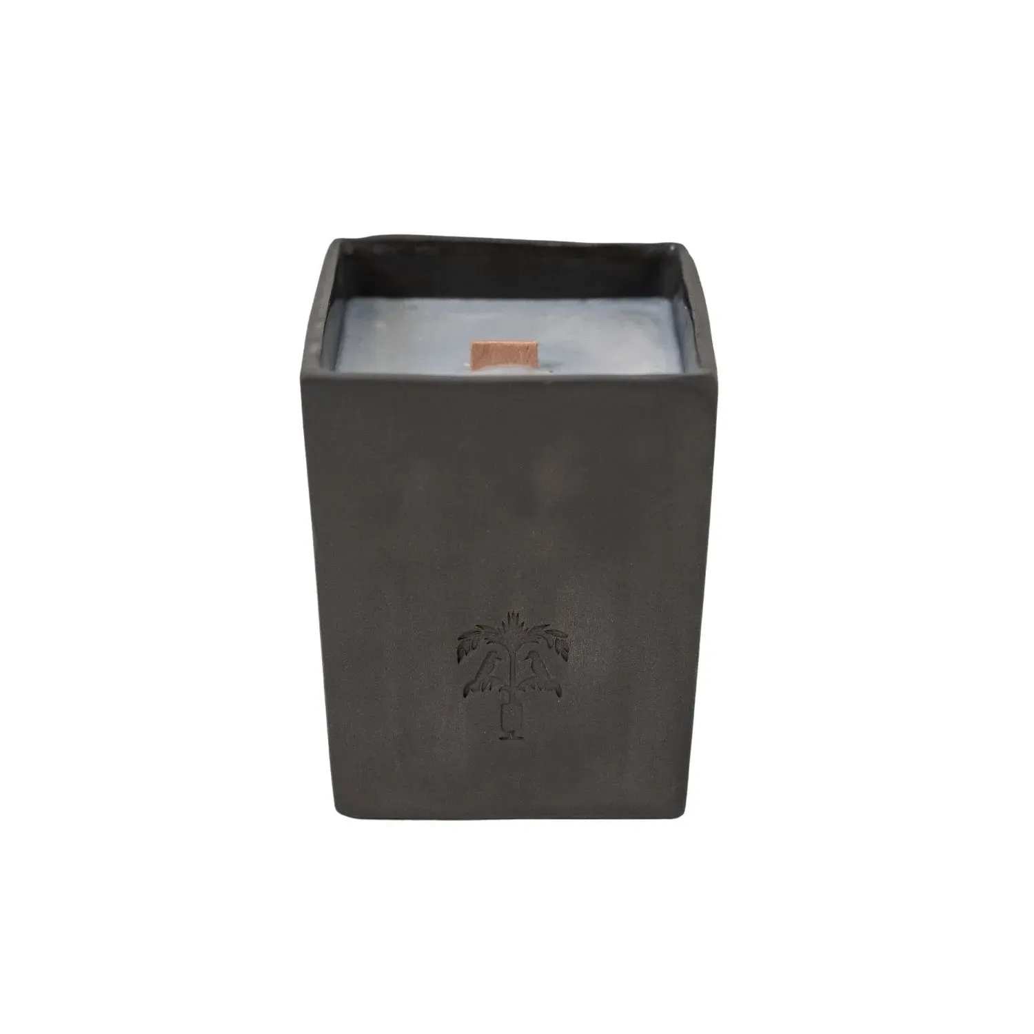 Third Eye Sunrise Handcrafted Clay Candle - Grey