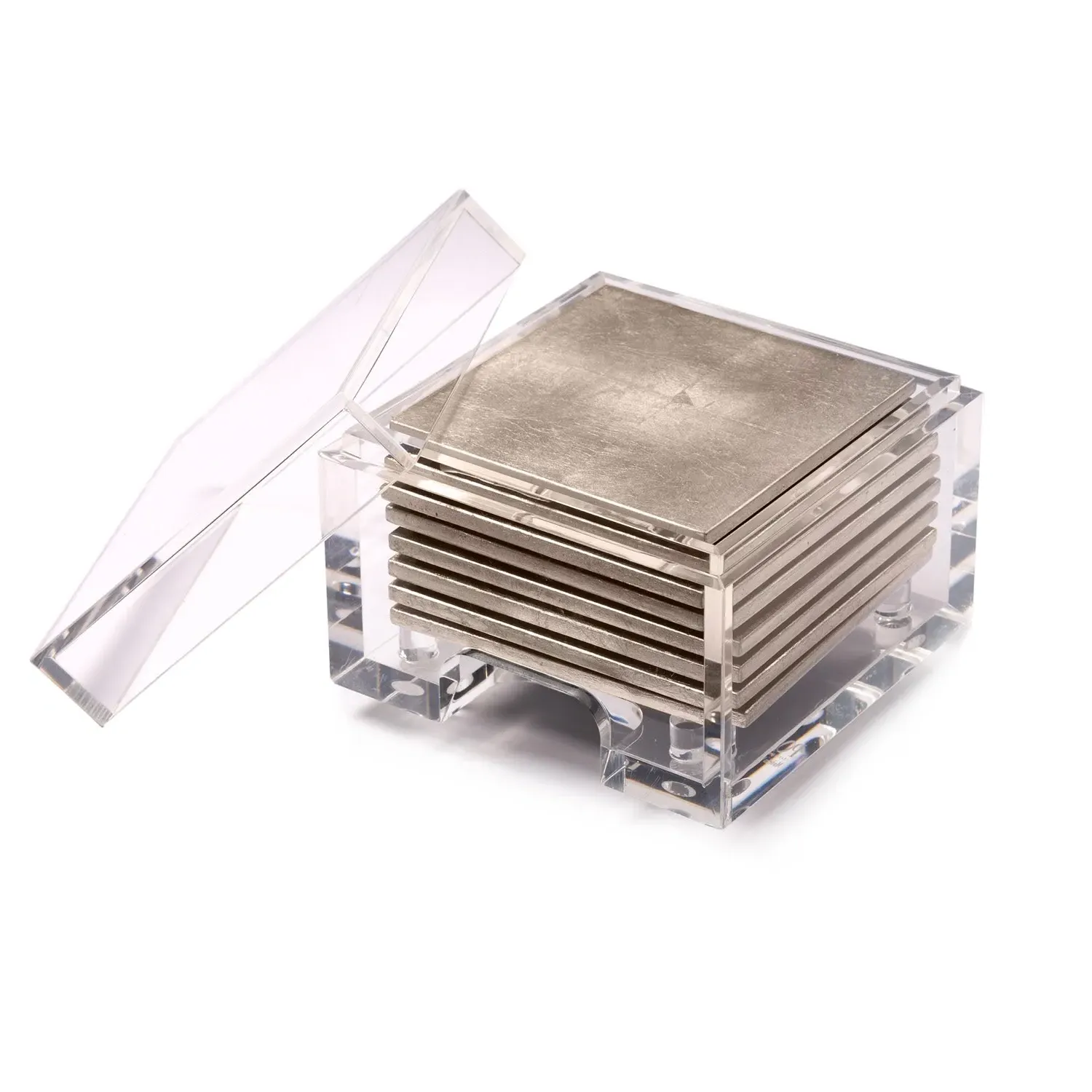 Acrylic Coastbox with Storage - Gold, Acrylic