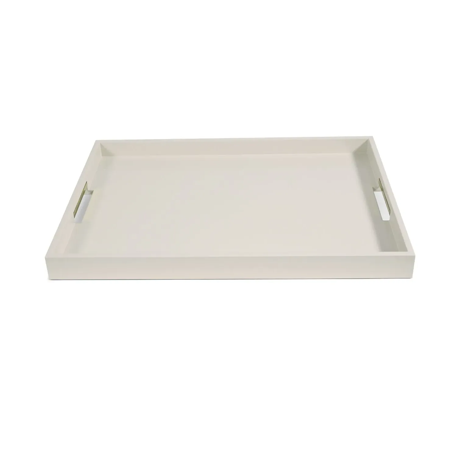Antille Large Tray - White, Lacquer