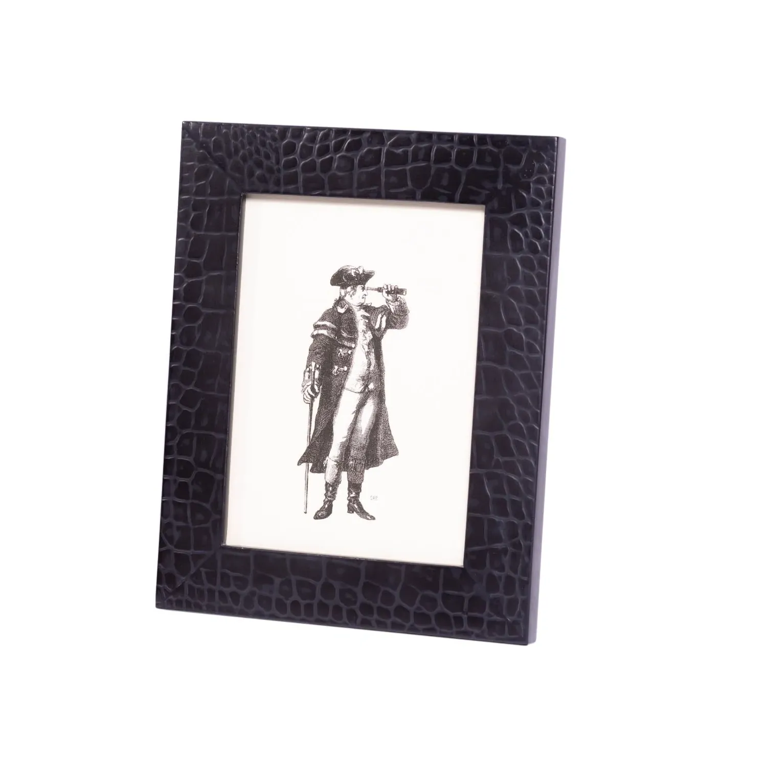 Chelsea Picture Frame - Black, Faux Leather image