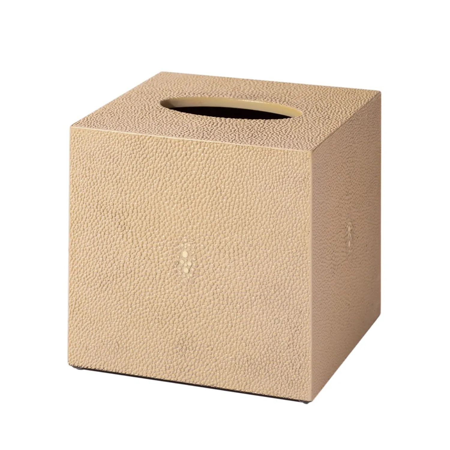 Chelsea Square Tissue Box - Natural, Shagreen