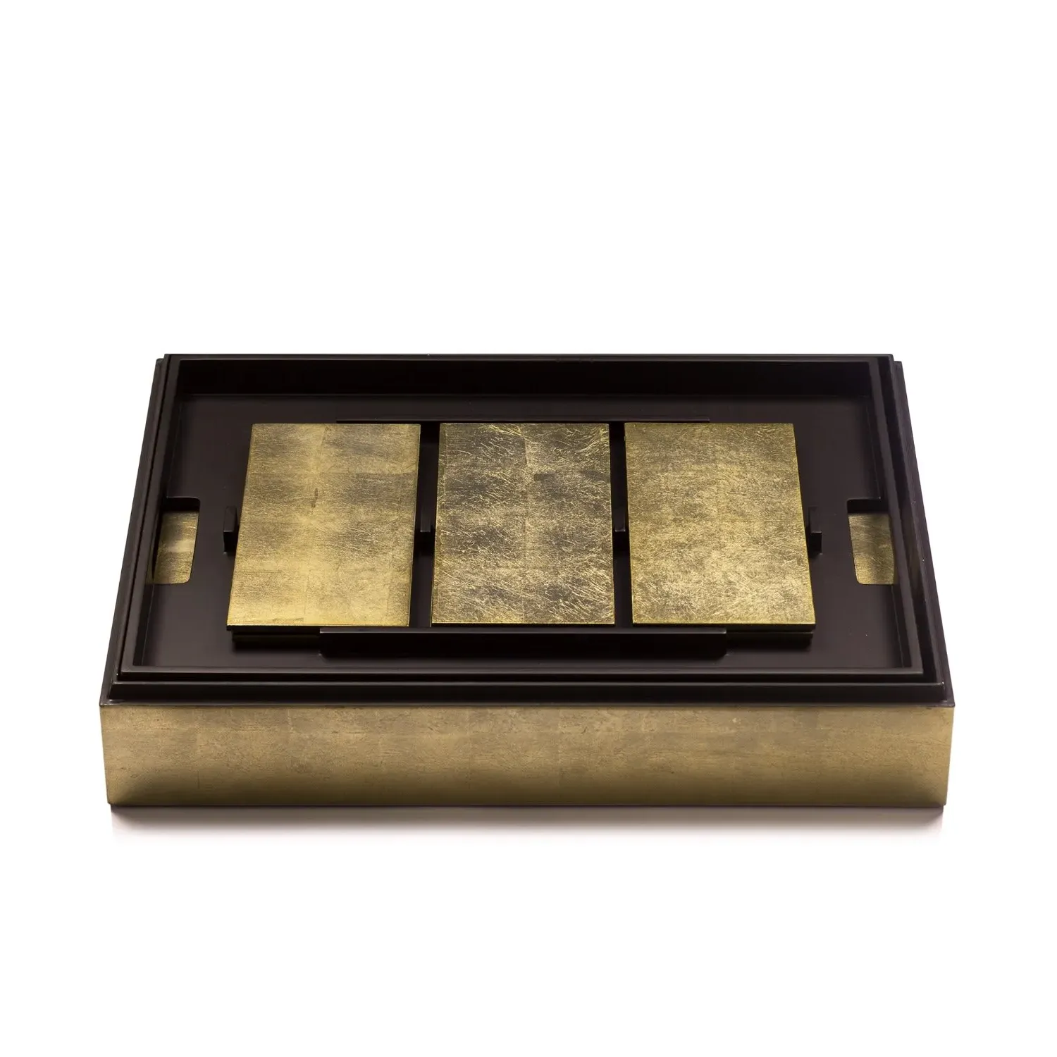 Grand Matbox Placemat Set - Gold, Wood image