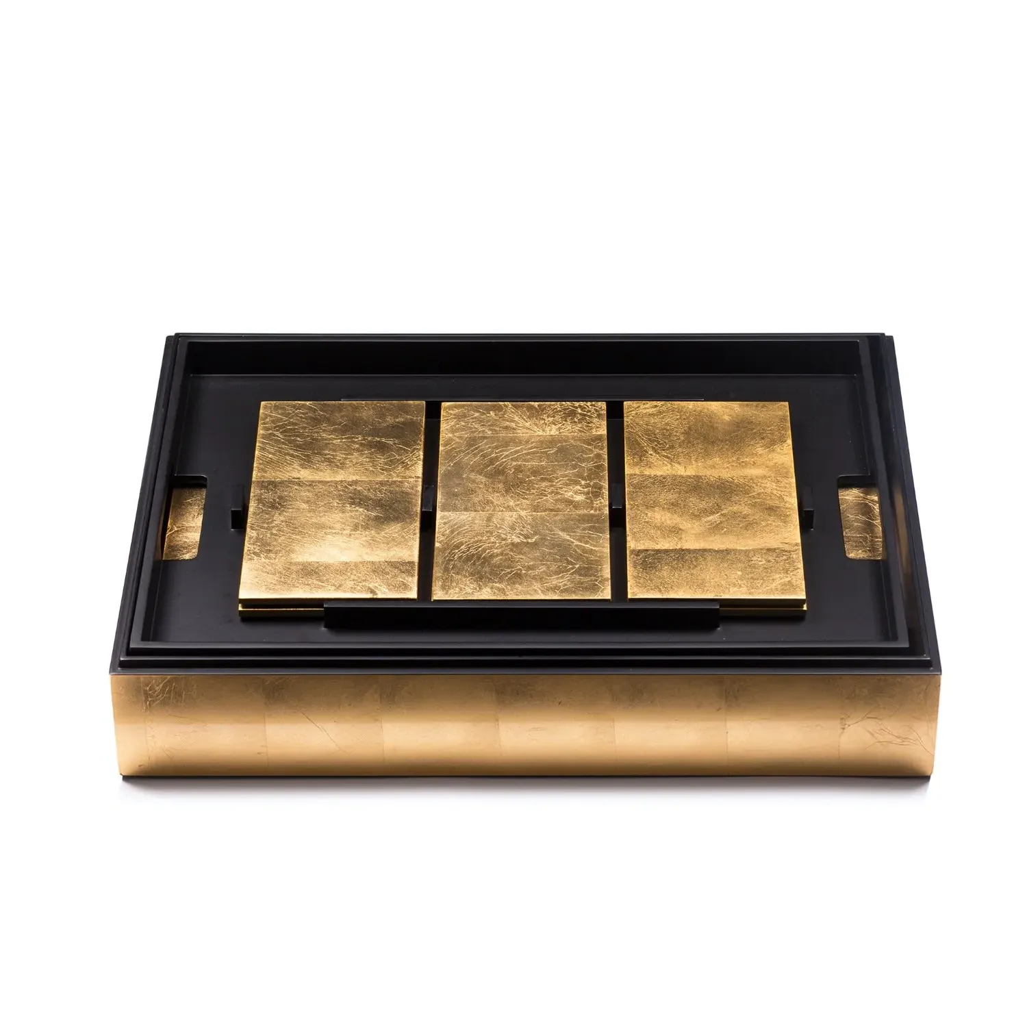 Grand Matbox Placemat Set - Gold, Wood