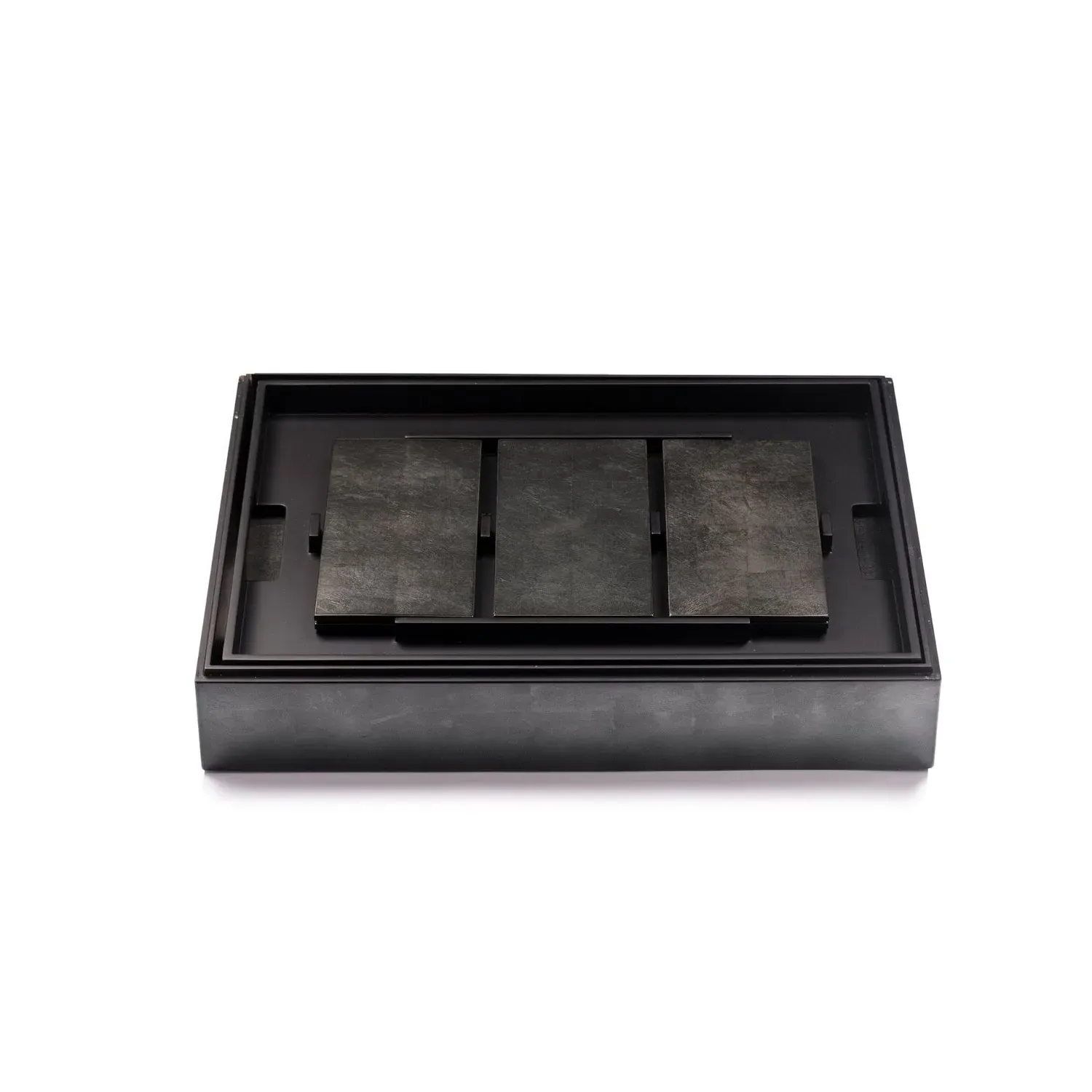 Grand Matbox Placemat Set - Grey, Wood