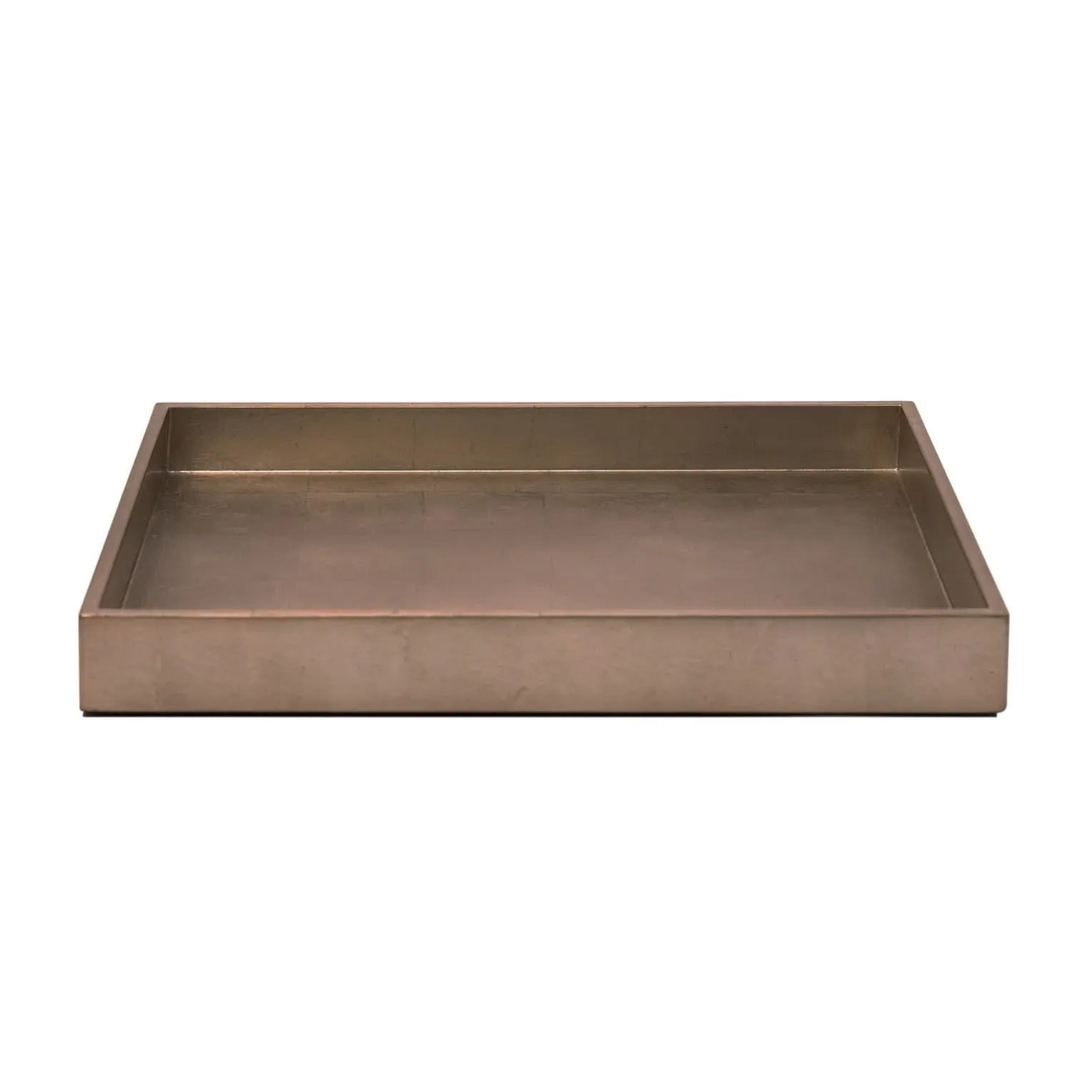Kensington Bathroom Tray - Taupe, Silver Leaf