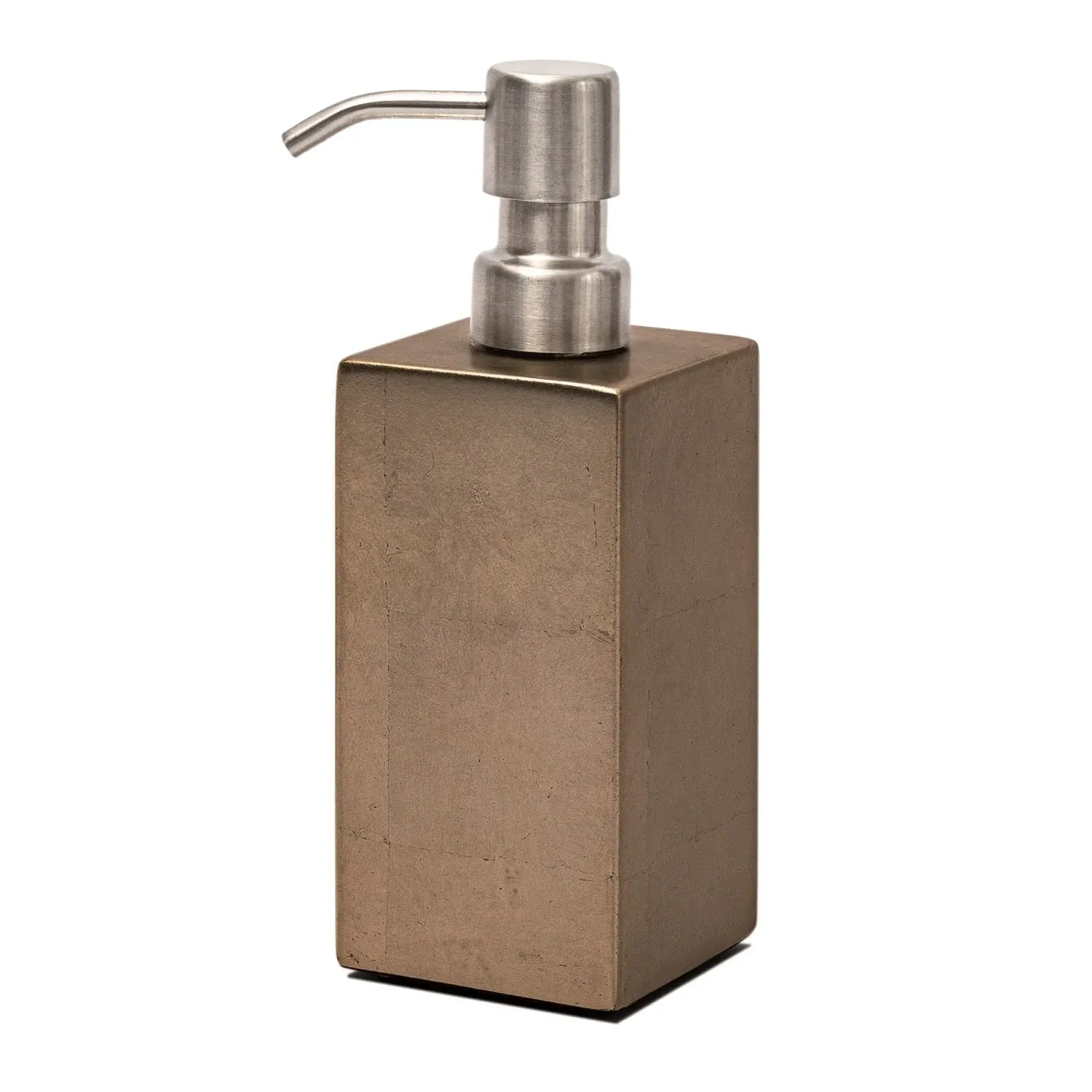Kensington Soap Dispenser - Taupe, Silver Leaf