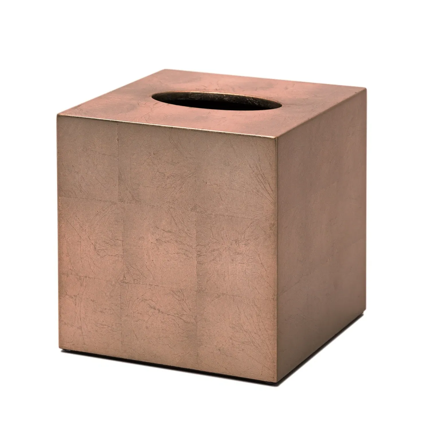 Kensington Square Tissue Box - Brown, Silver Leaf image