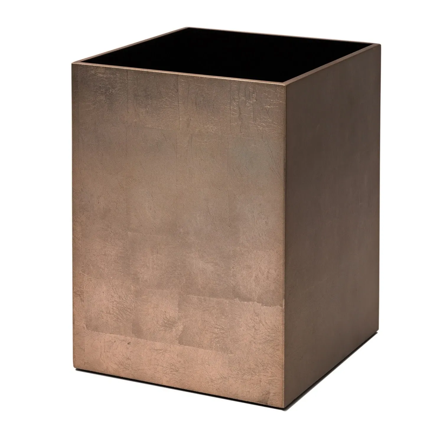 Kensington Waste Basket - Taupe, Silver Leaf