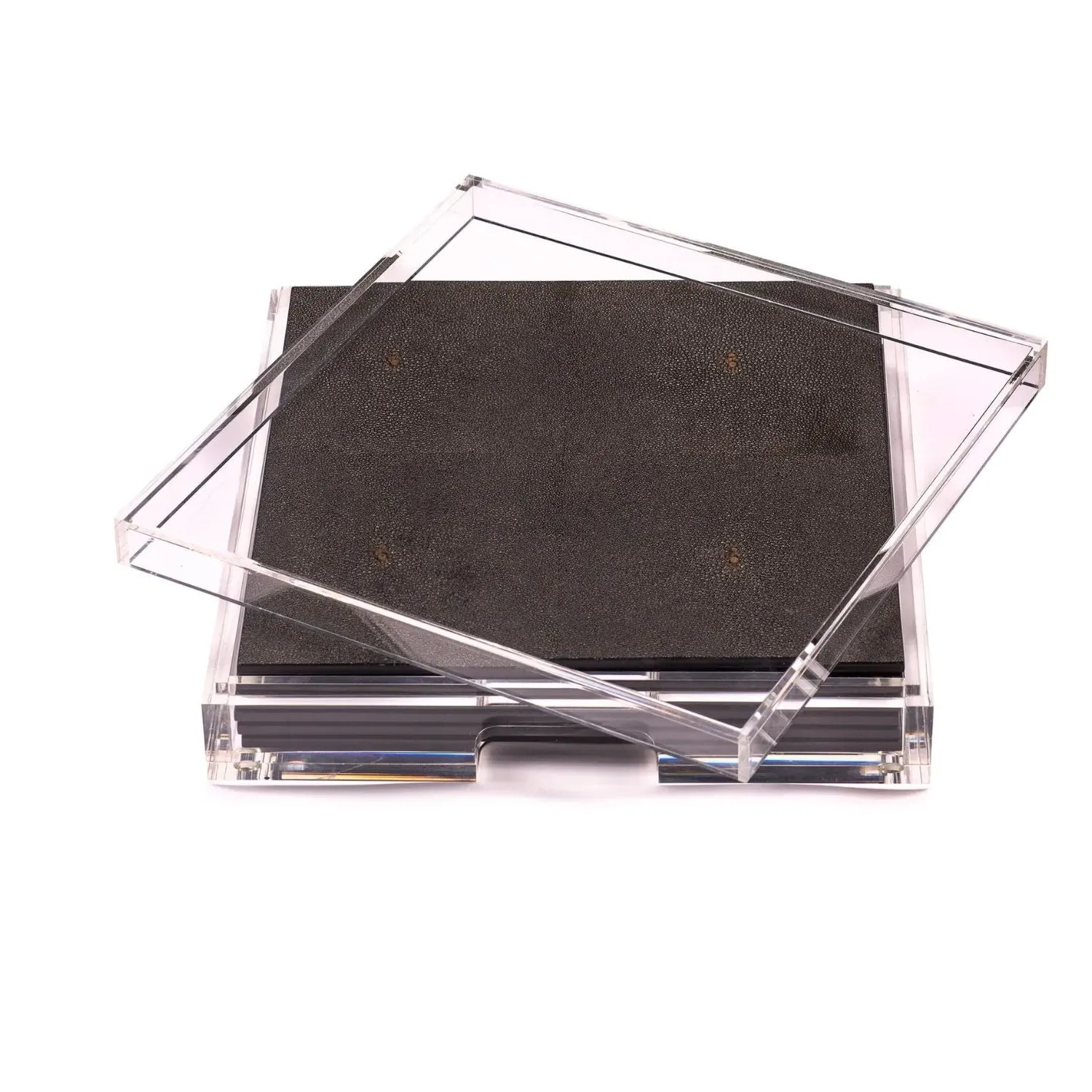 Placebox Clear Placemat Set - Black, Acrylic image