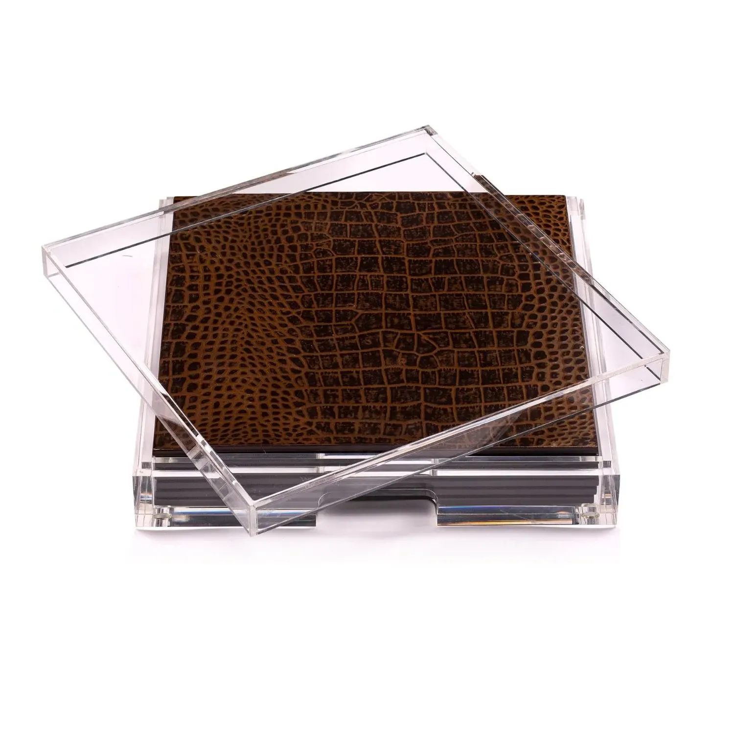 Placebox Clear Vintage Croc Placemats Set - Red image