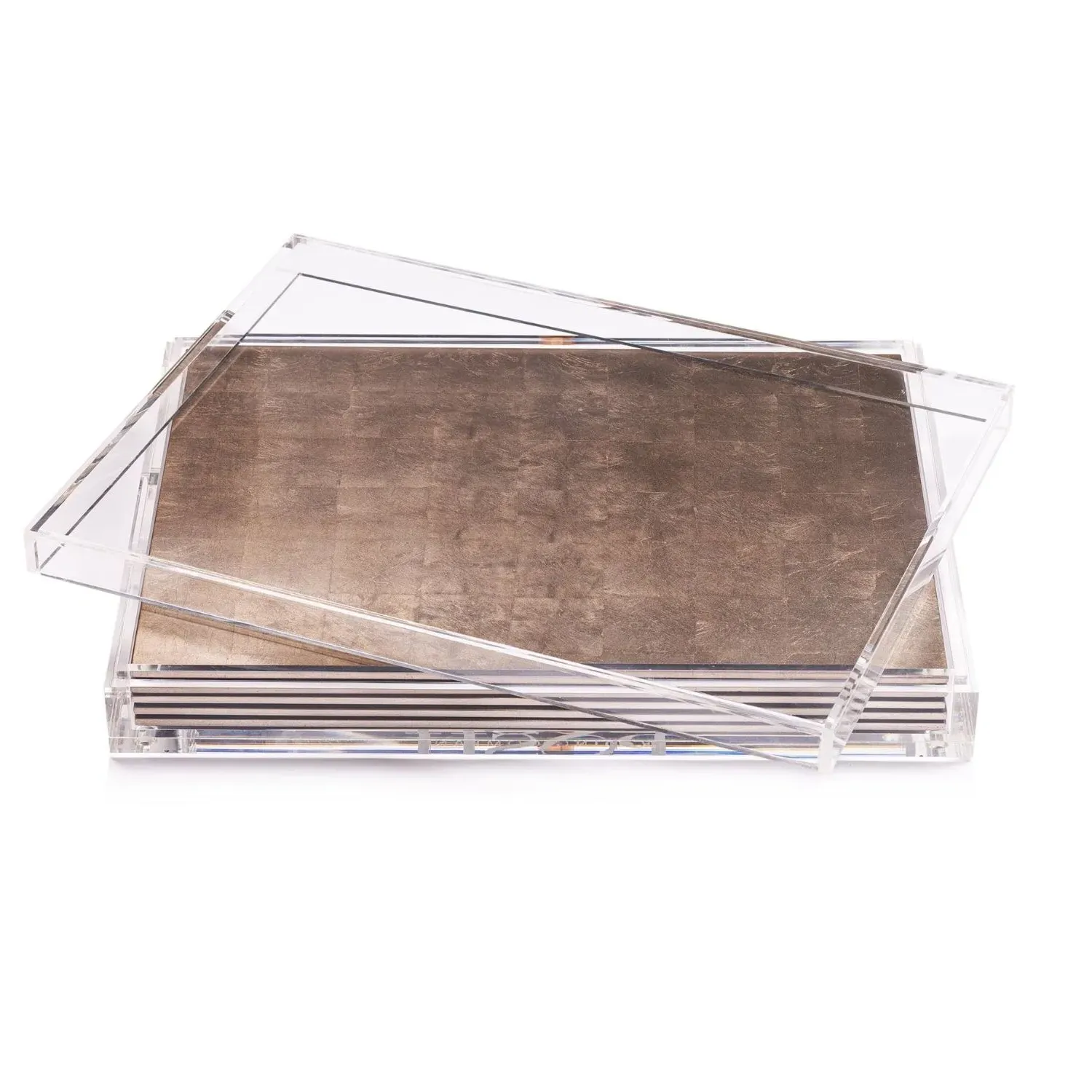 Servebox Placemat Set with Storage - Brown, Acrylic