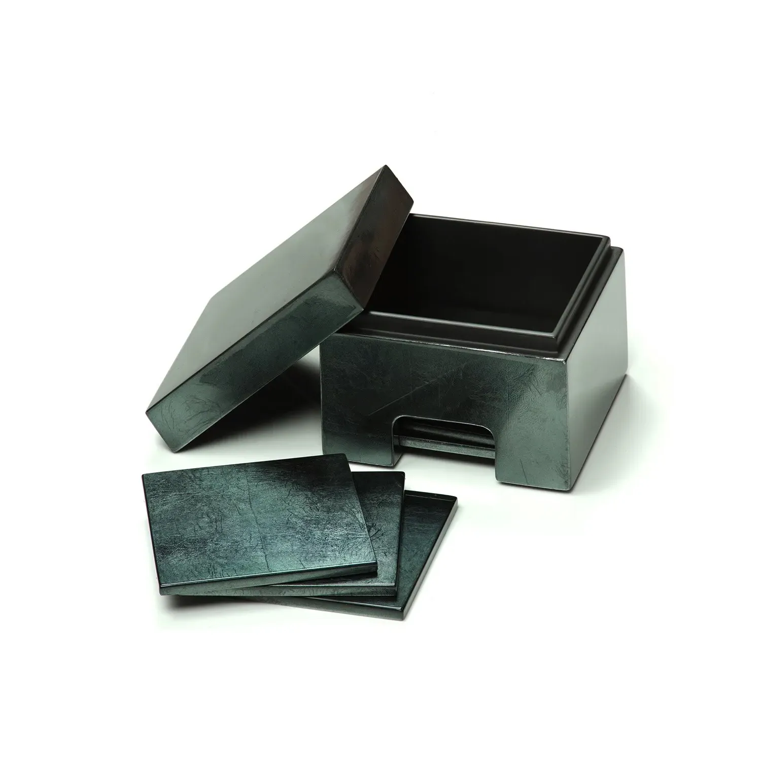 Silver Leaf Coastbox Coaster Set - Grey image