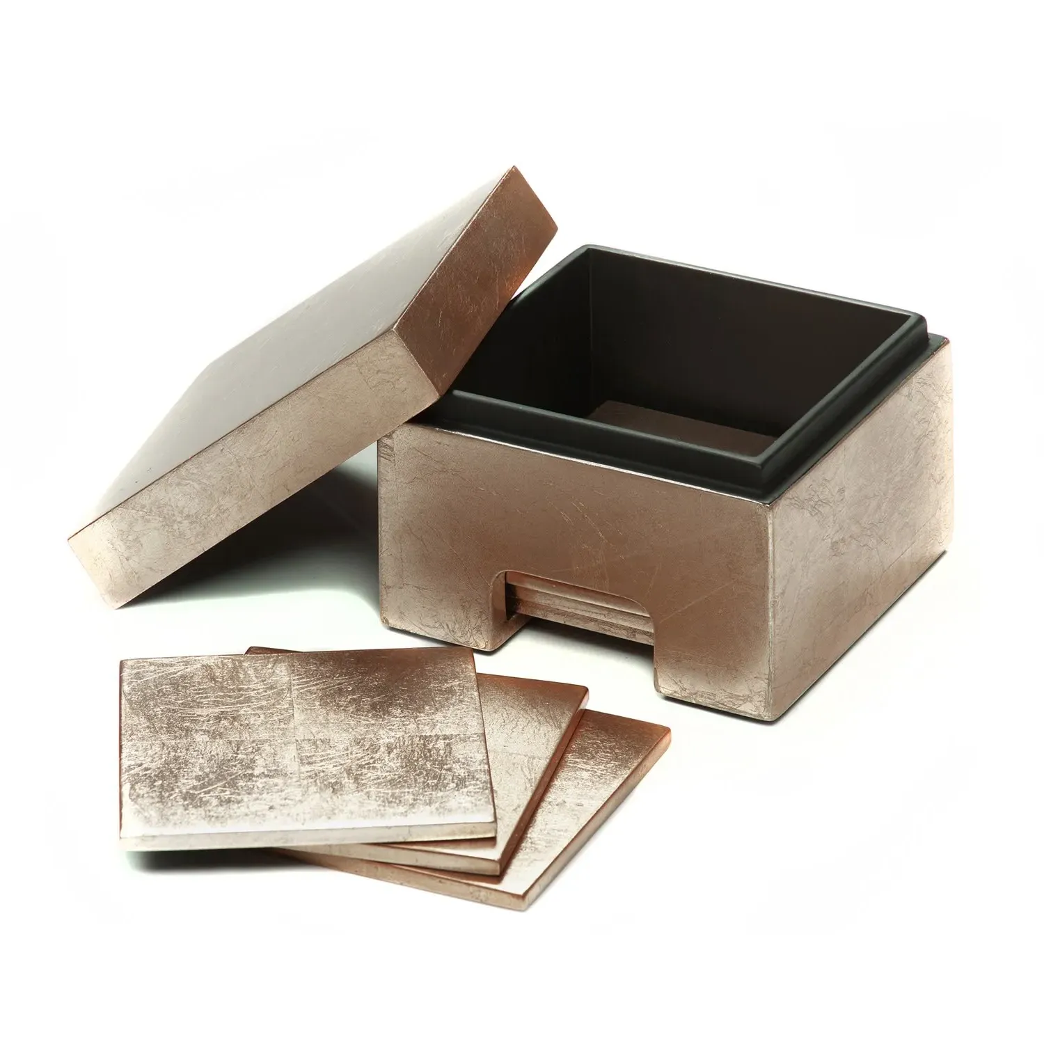 Silver Leaf Coastbox Set of 8 - Taupe, Wood image