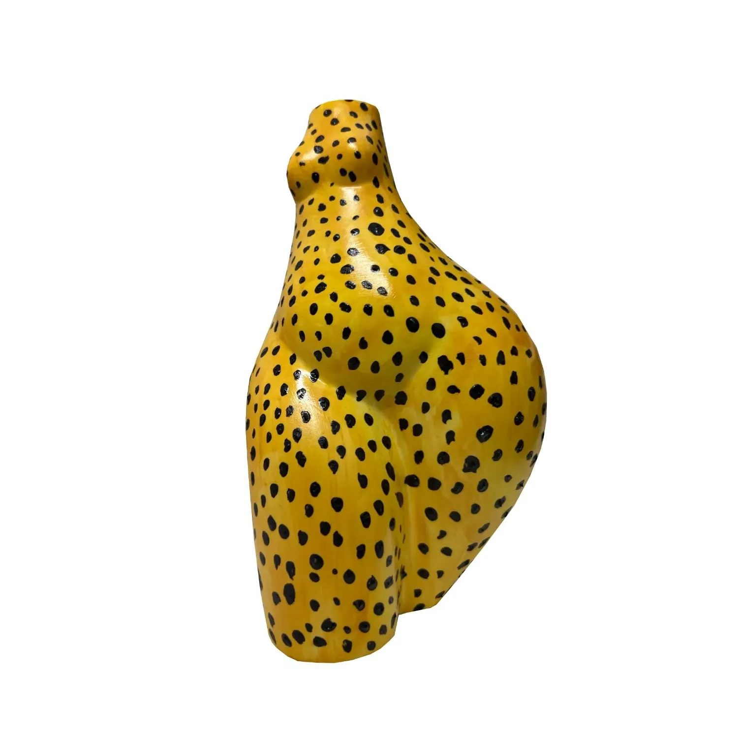 Leopard Body Vase - Yellow