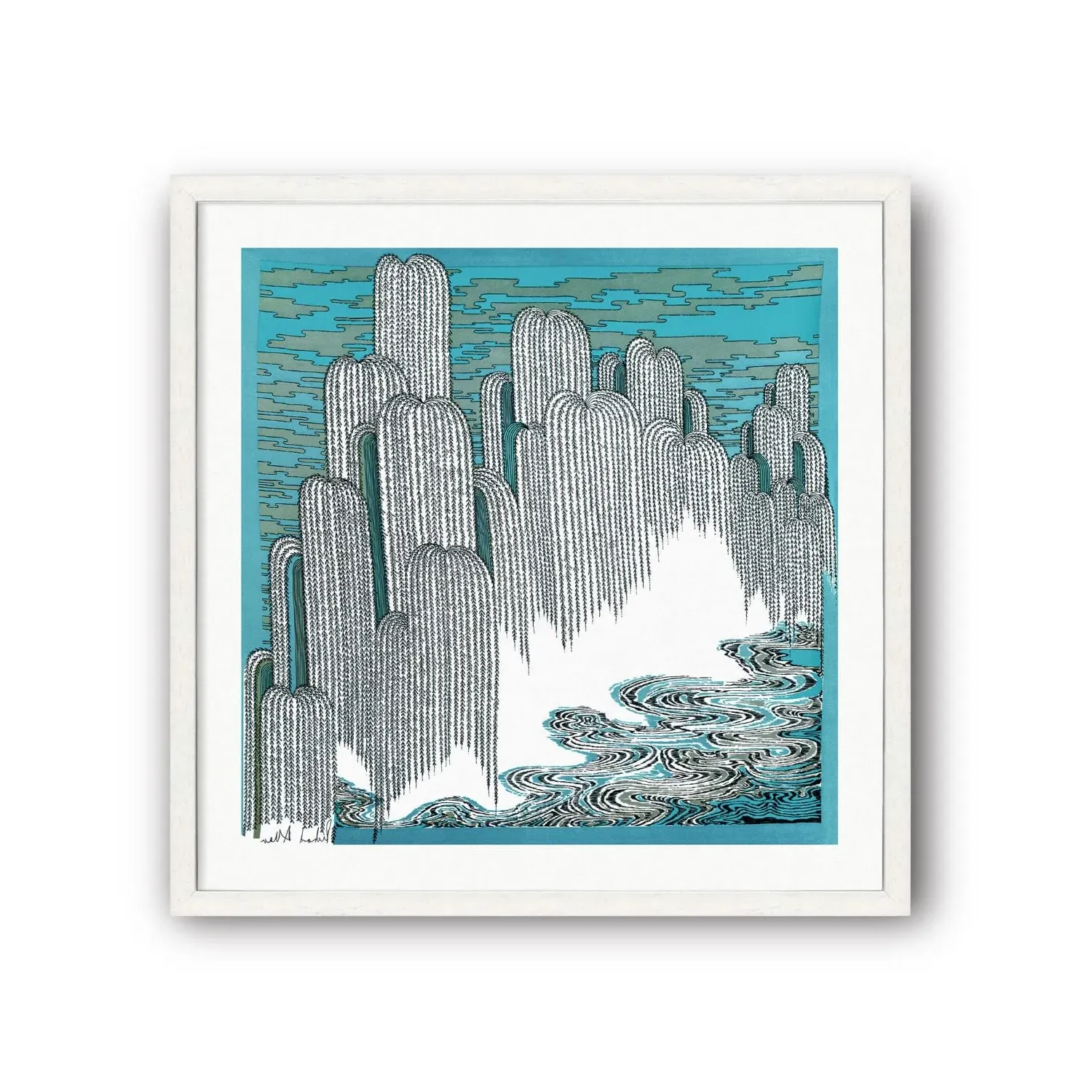 Zen Art Print - Blue