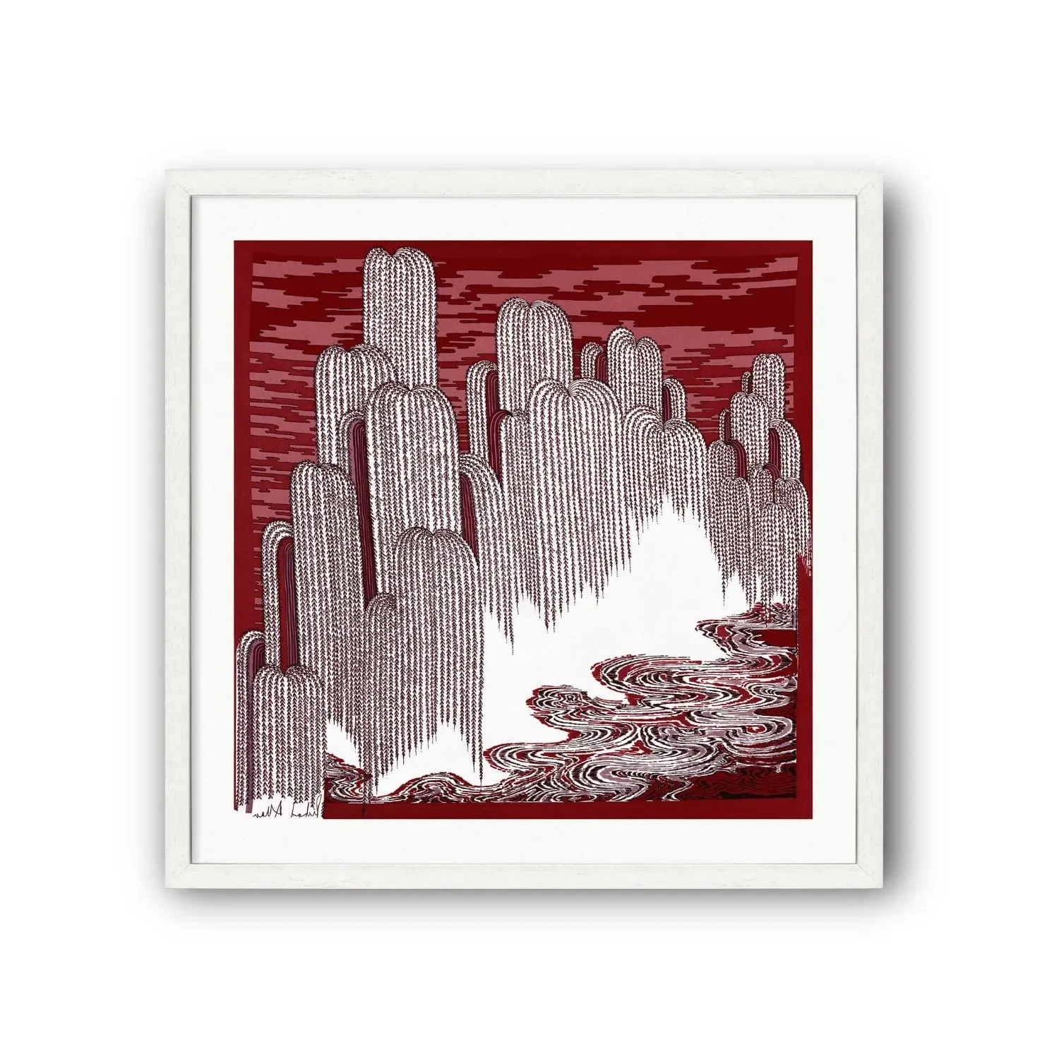Zen Art Print - Red