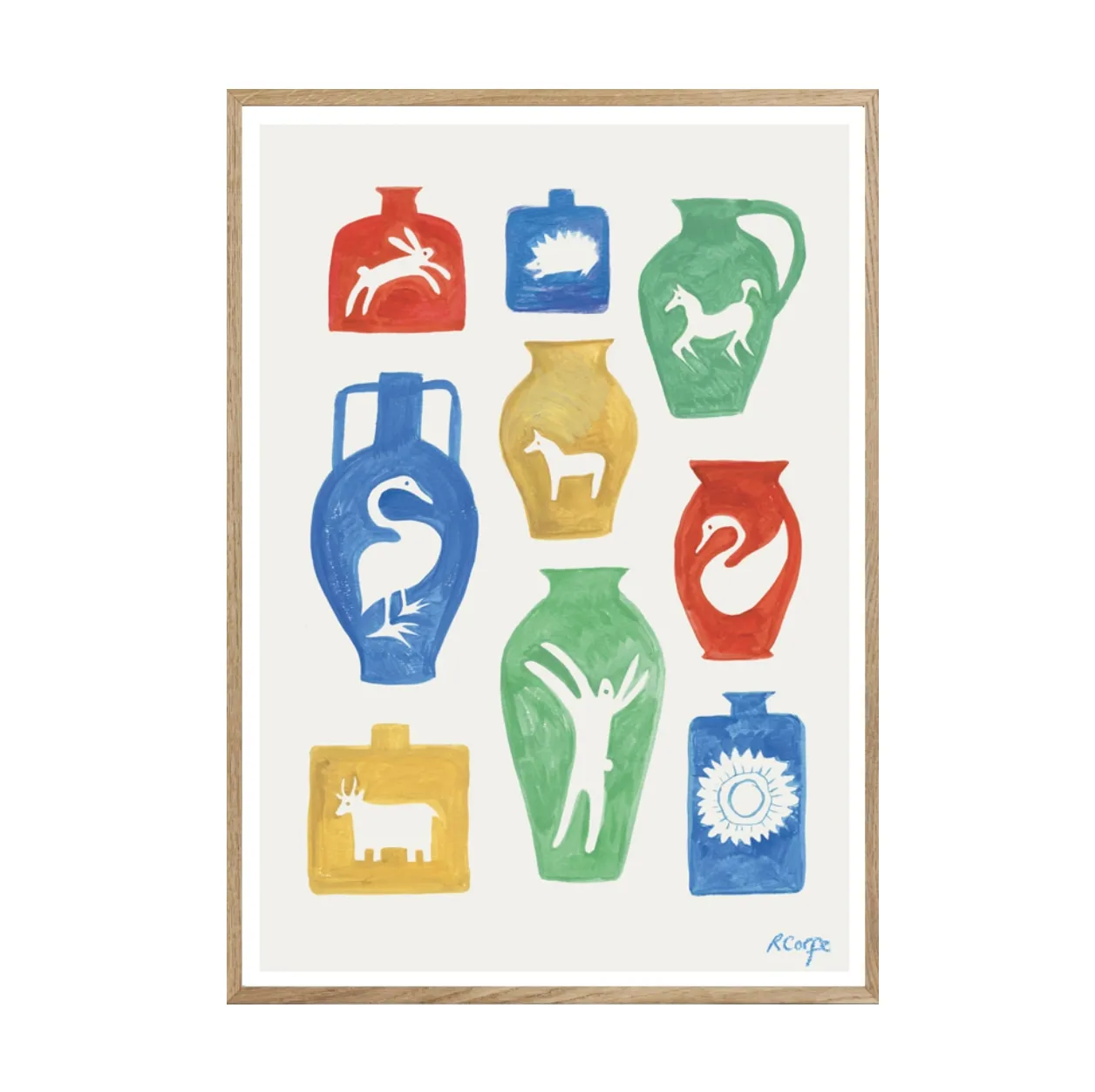 A3 Nostalgia Vessels Art Print - White image