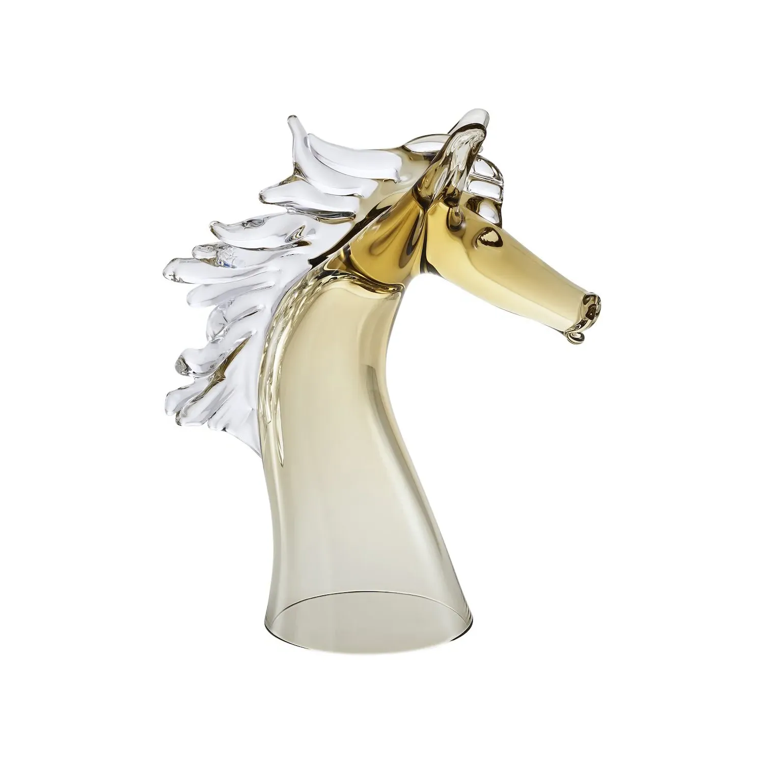 Derby Handcrafted Horse Beer Glass - Brown image