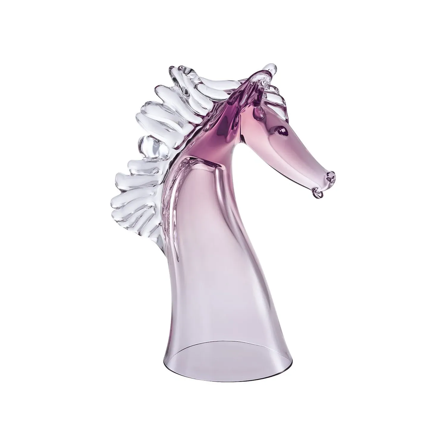 Derby Handcrafted Horse Beer Glass - Purple