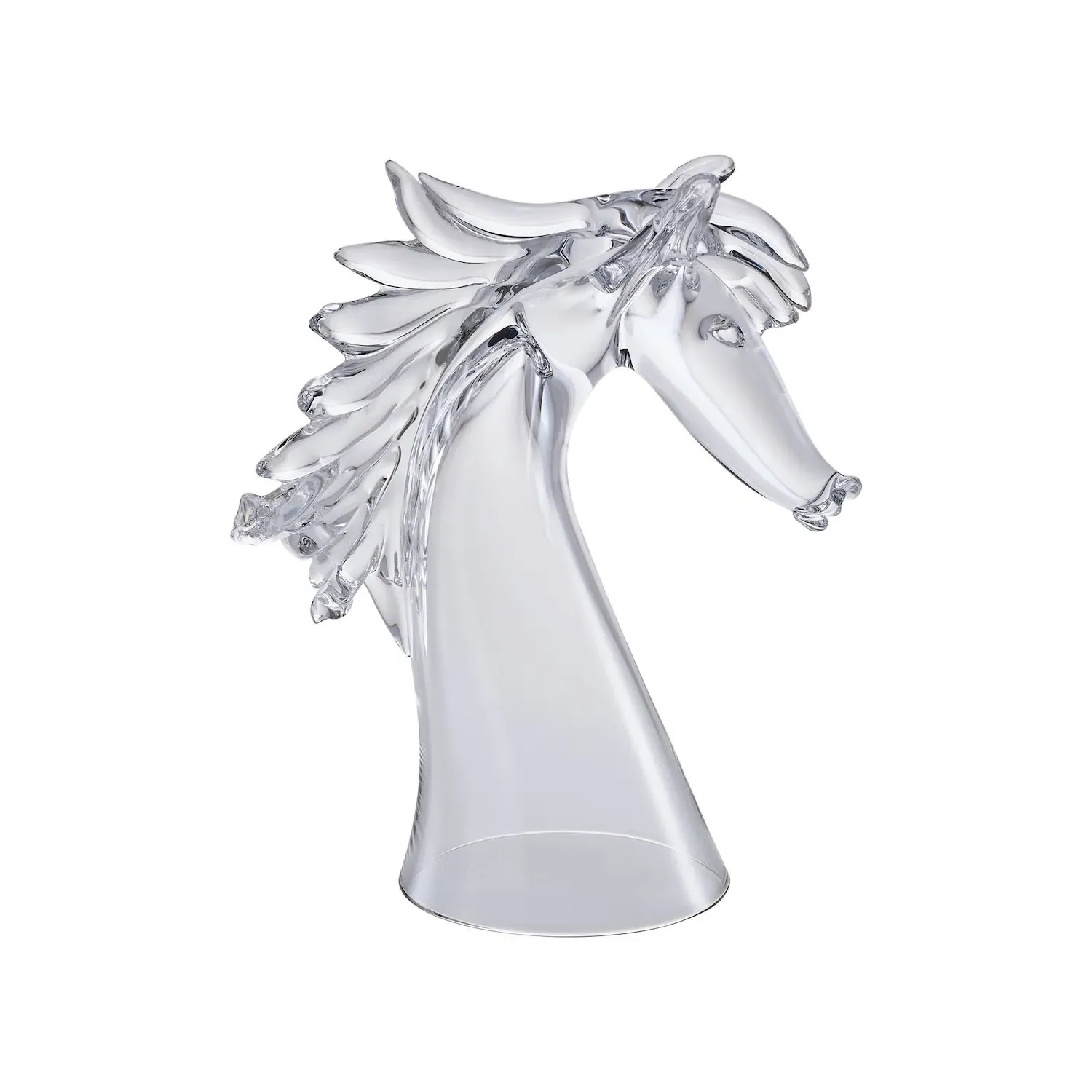 Derby Handcrafted Horse Beer Glass - White