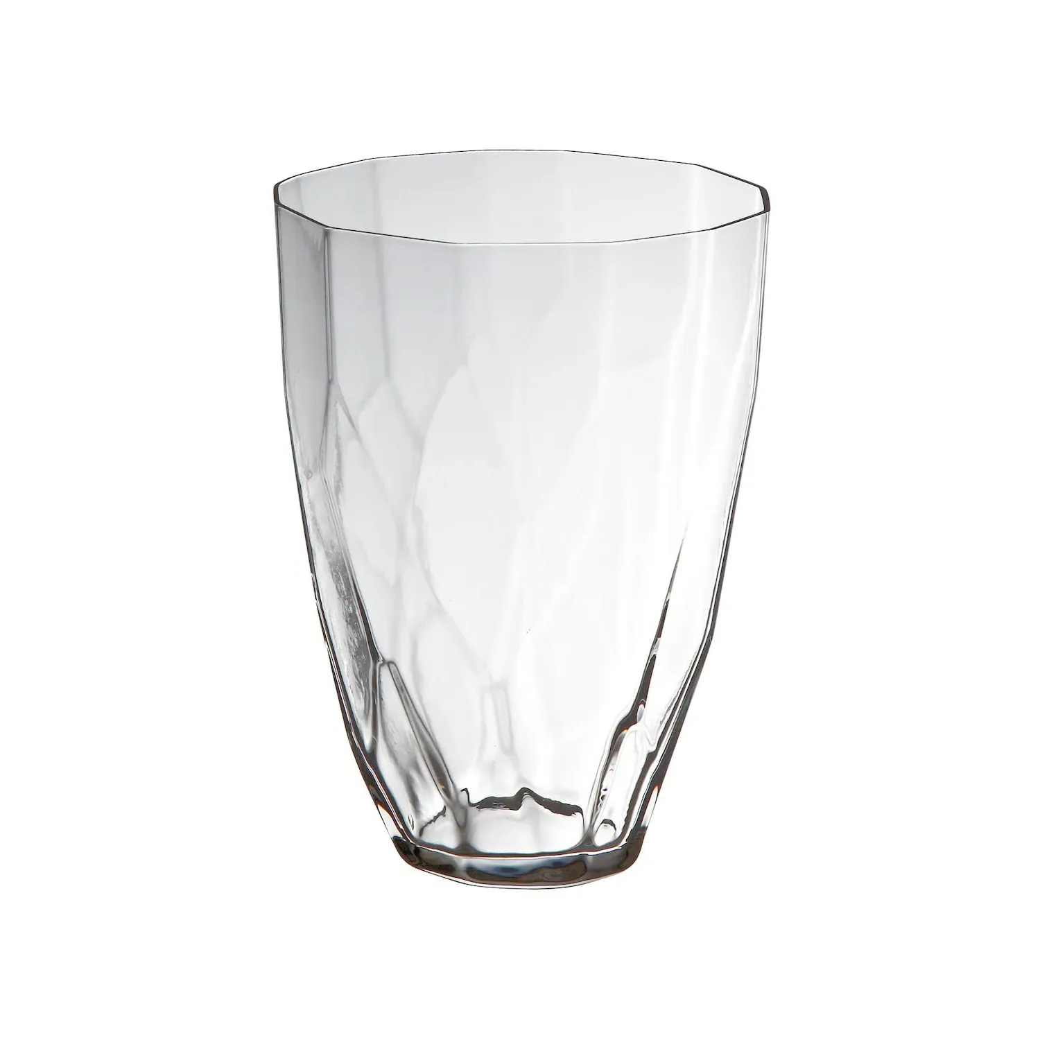 Ginette Faceted Glass Tumbler - Clear