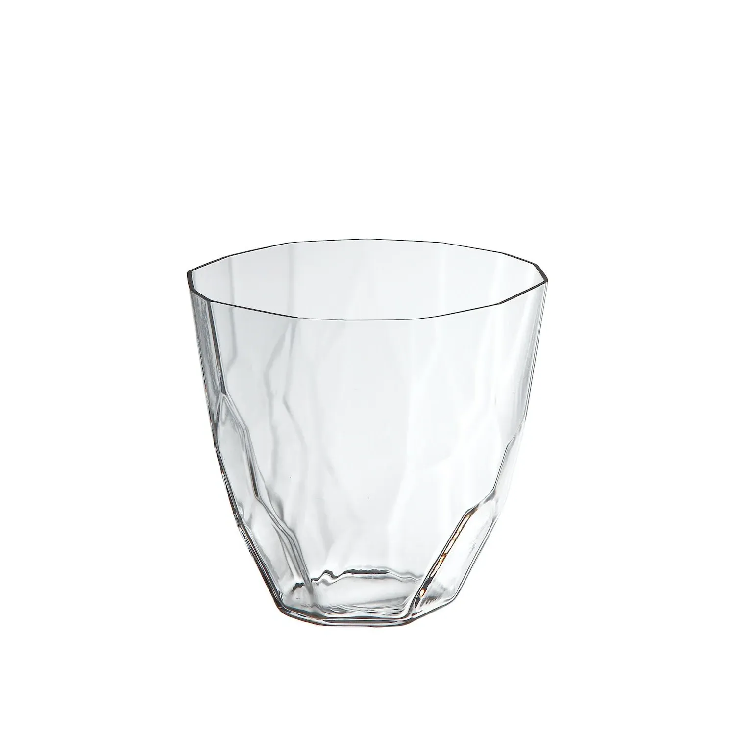 Ginette Faceted Old Fashioned Glass - Clear