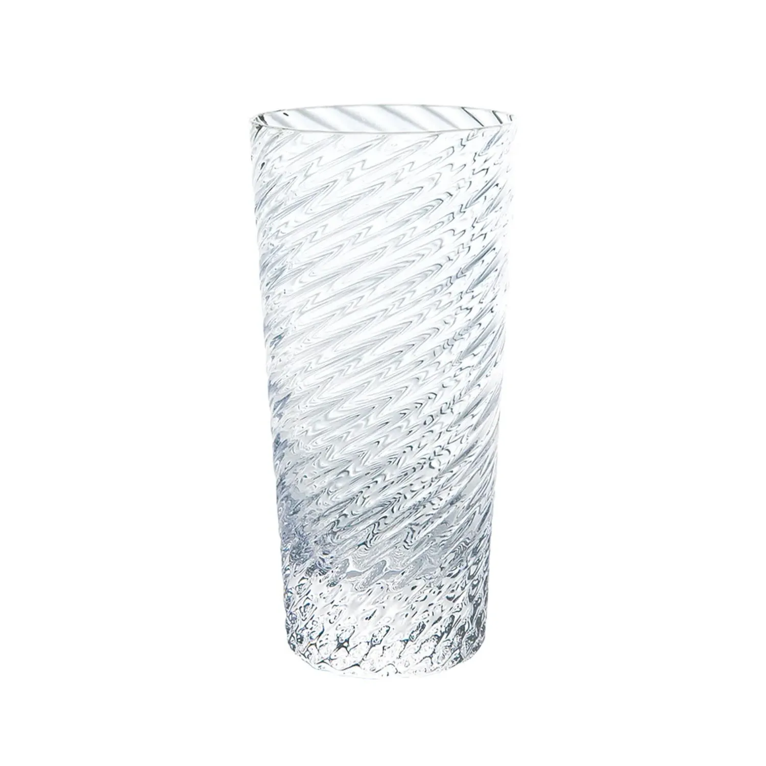 Kirameki Tumbler Glass - Storm Pattern - Clear