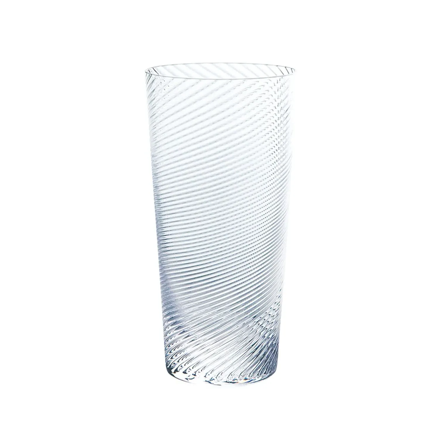 Kirameki Tumbler Glass - Twist Pattern - Clear