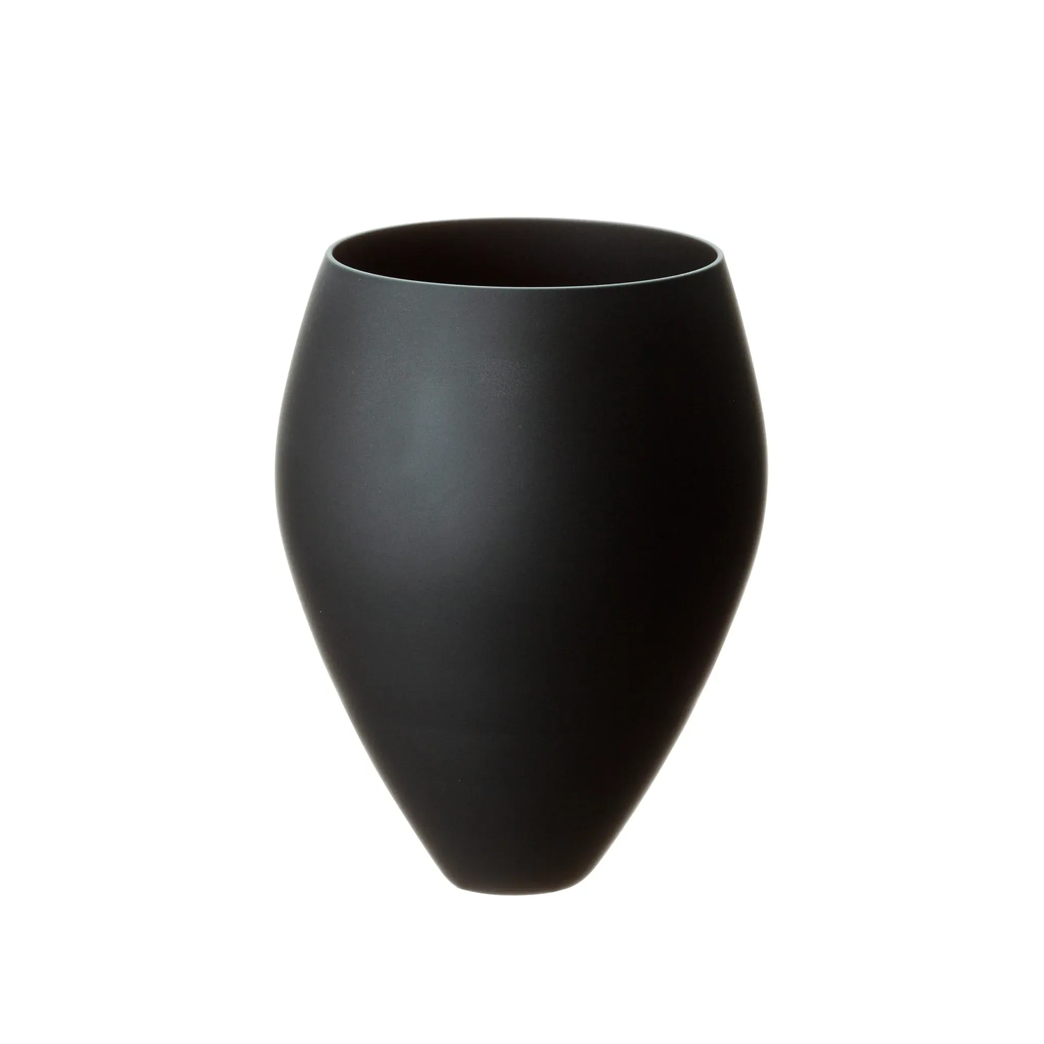 Relax Handcrafted Medium Glass - Black, Matte