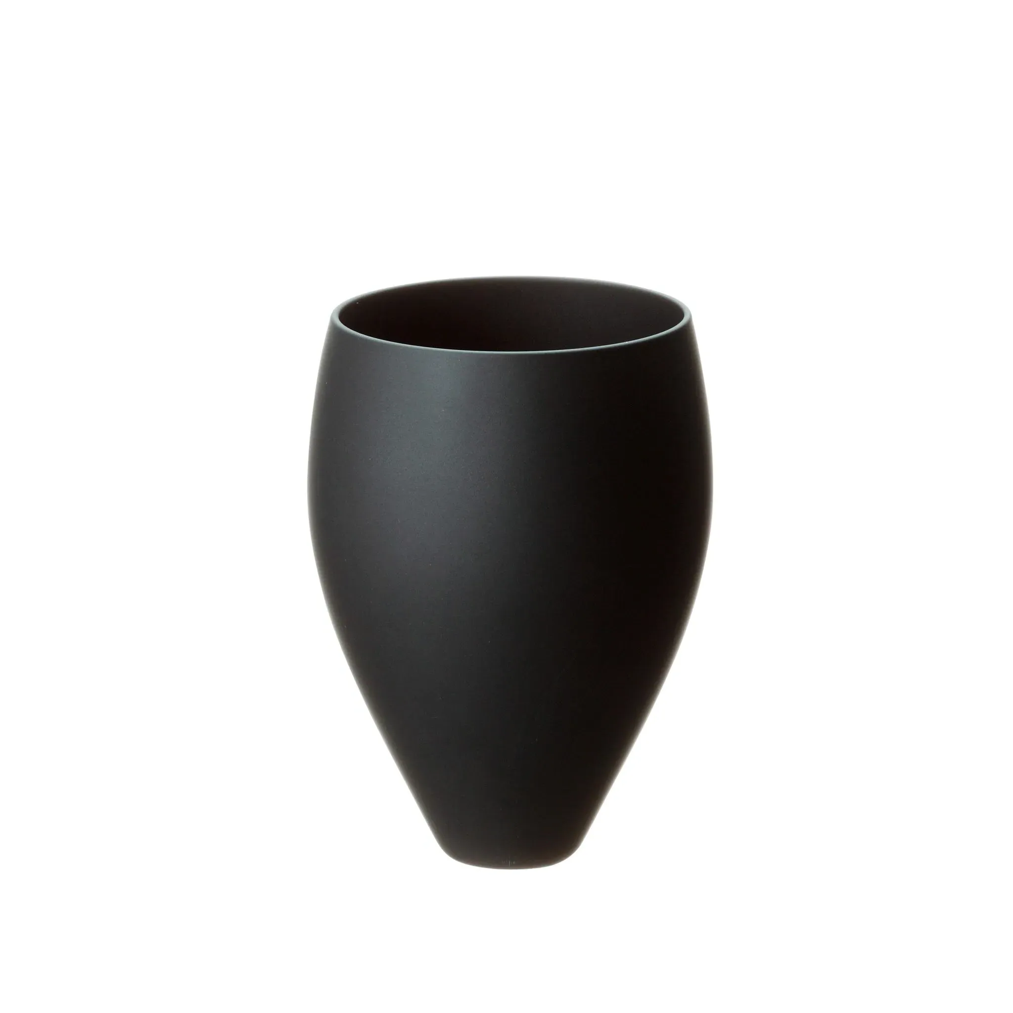 Relax Handcrafted Small Glass - Black, Matte image