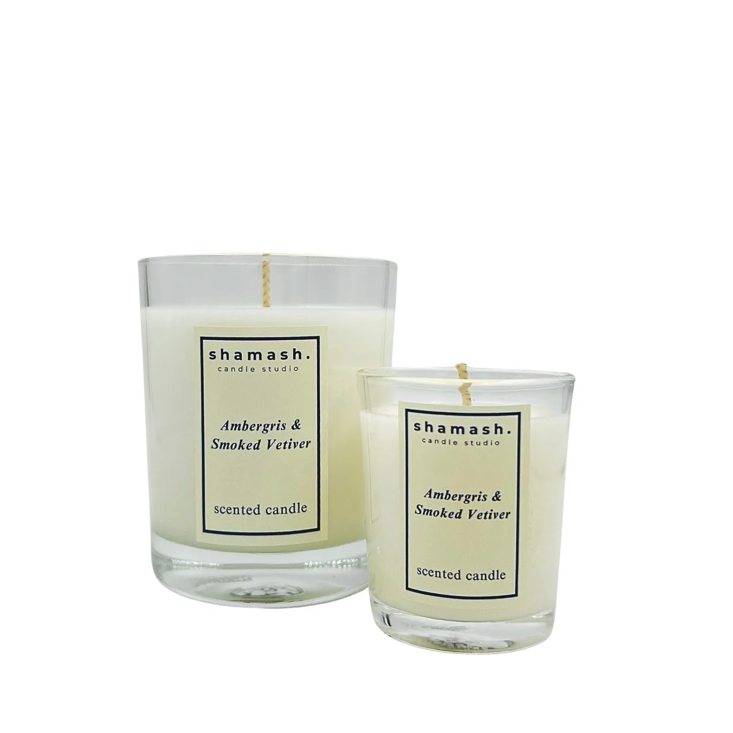 Neutrals Ambergris & Smoked Vetiver Noir Collection Candle Set